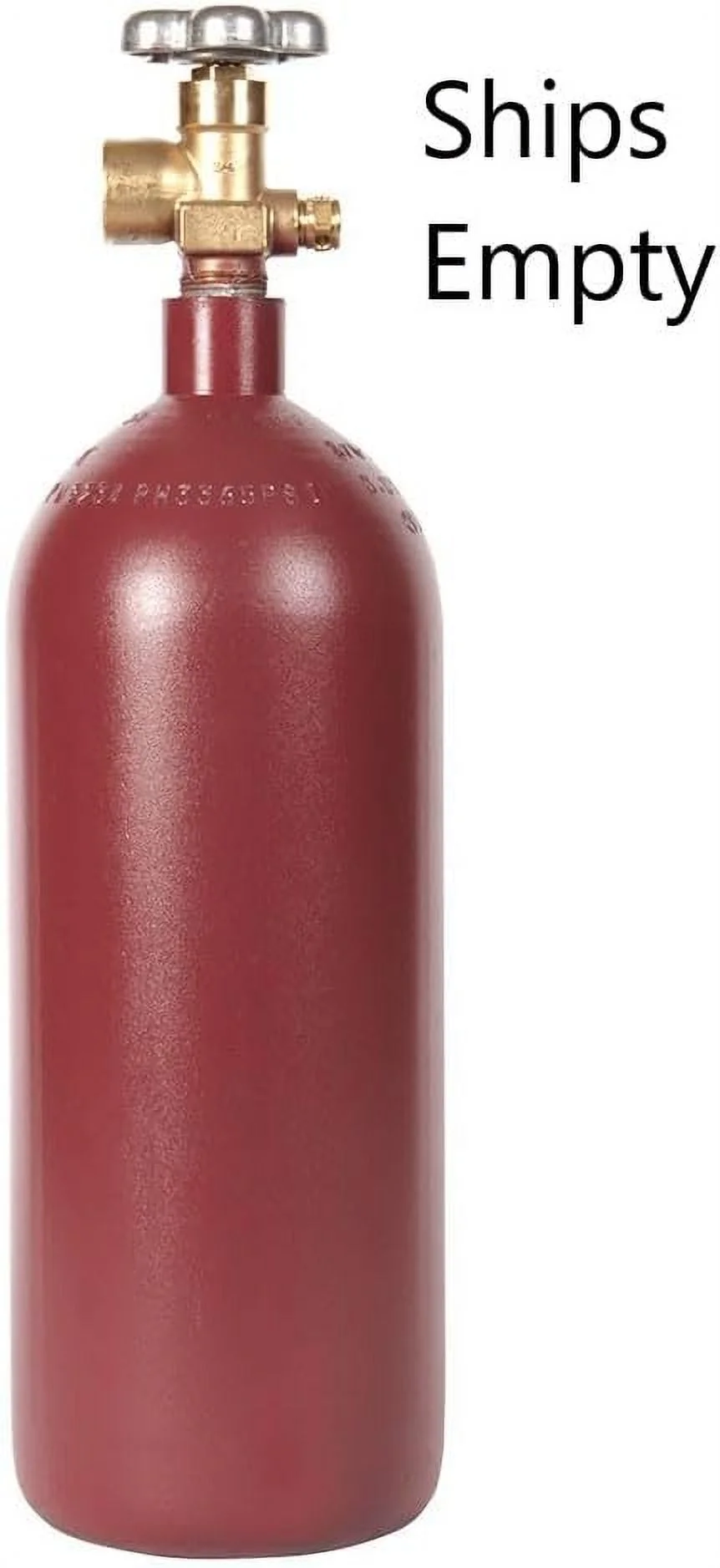 New 20 cu ft Steel Nitrogen Cylinder with CGA580 Valve