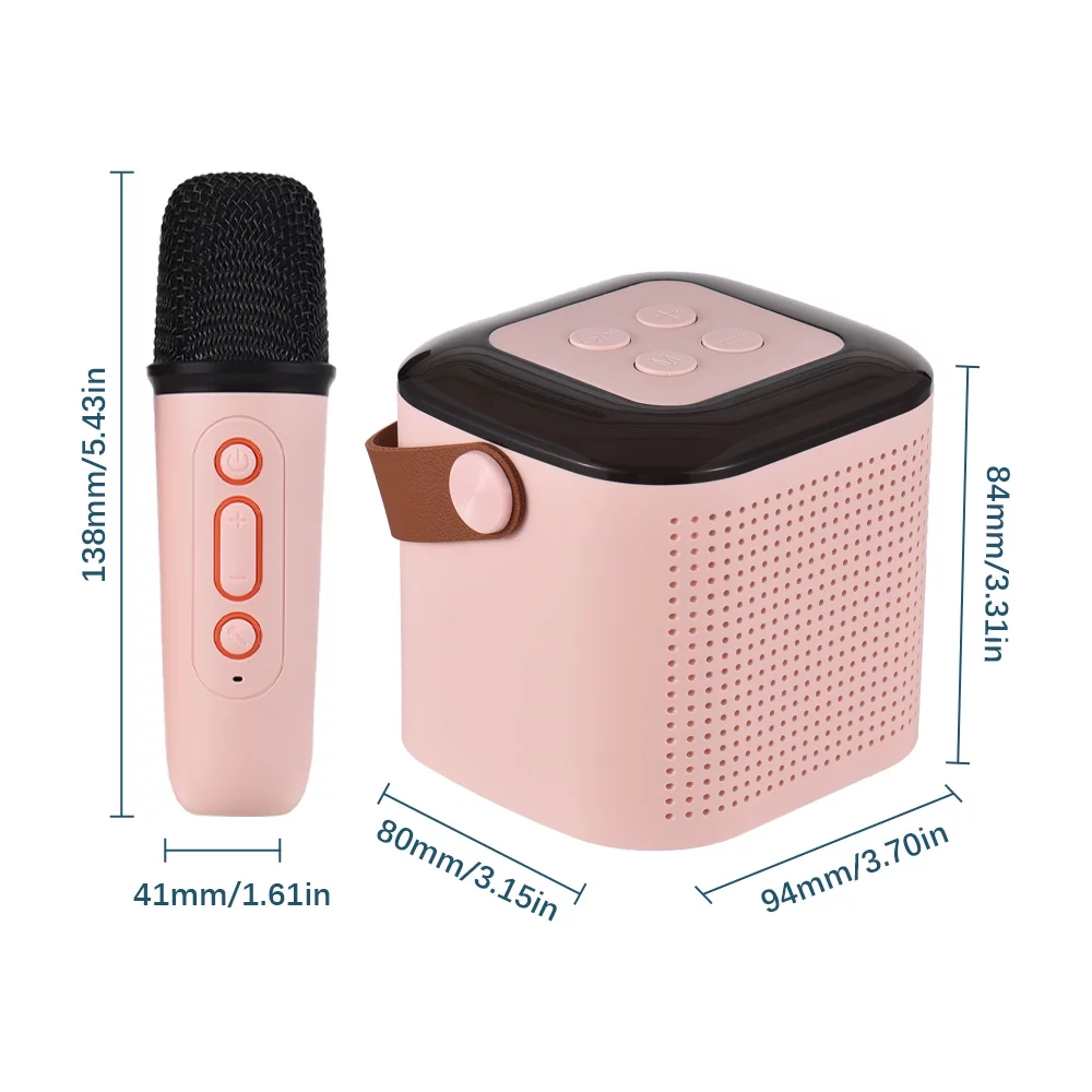 Tomshoo Wireless Karaoke Microphone & Sound Box Set Home Party Singing Fun
