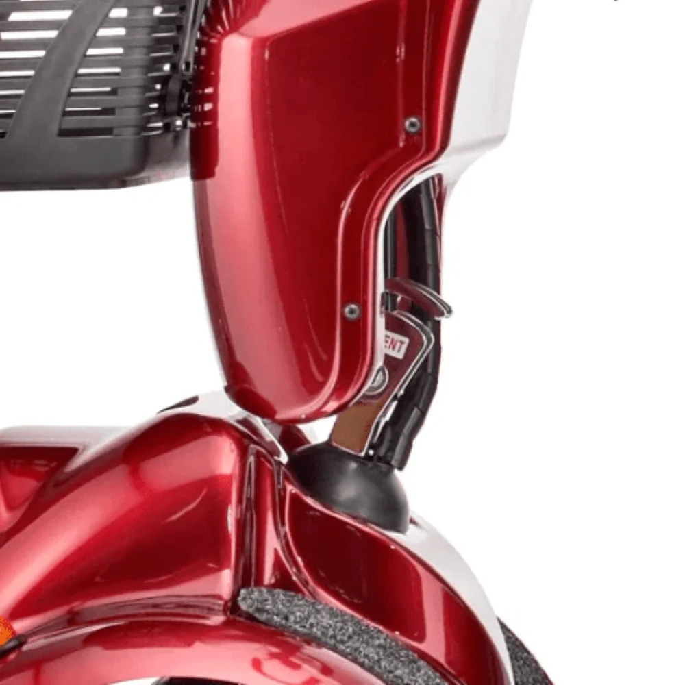 FreeRider USA FR 510F II 4 Wheel Bariatric Scooter 500 lbs, Red