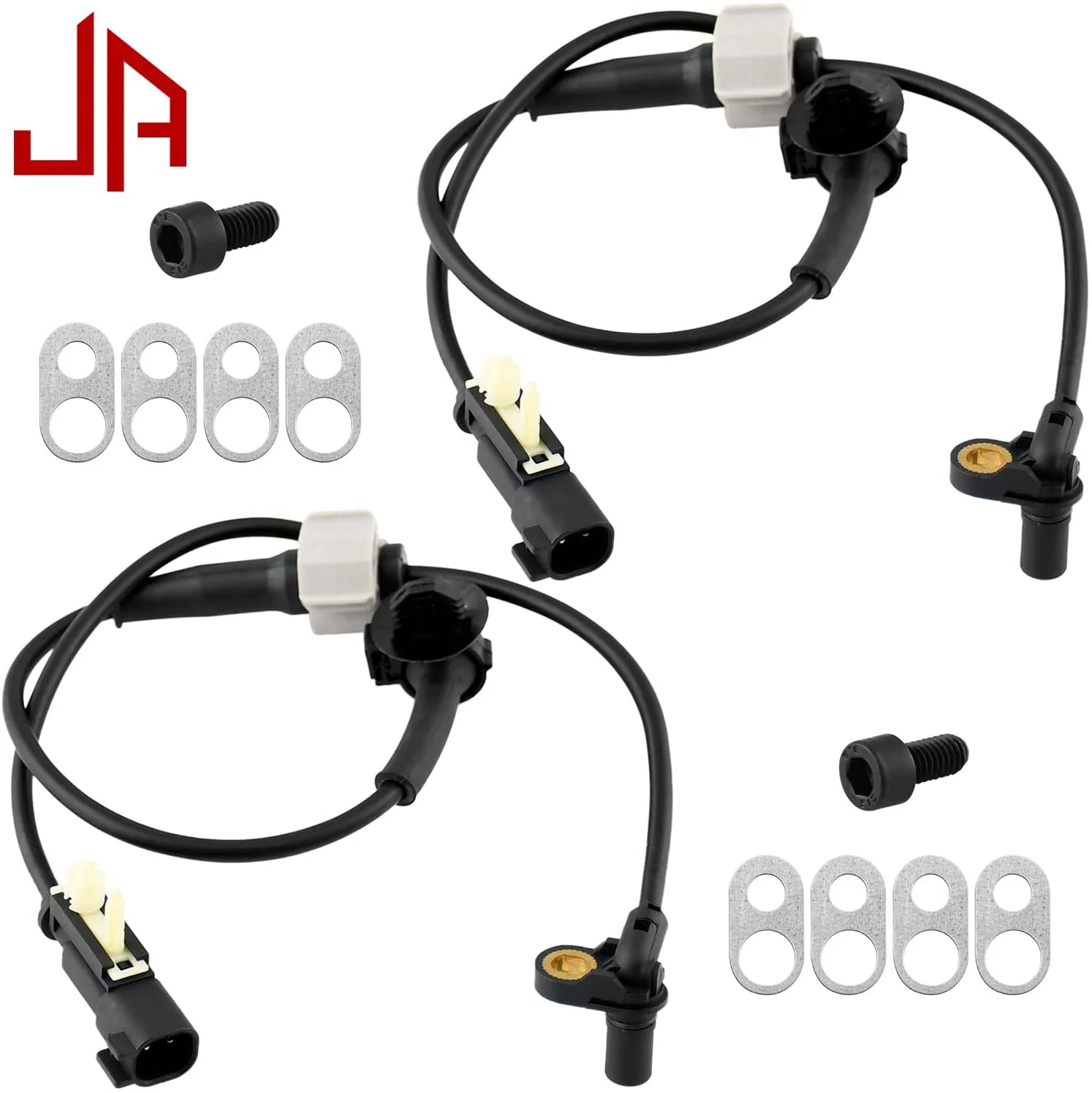 JADODE Front Wheel Speed ABS Sensor Replacement for Cadillac Escalade XTS, Chevrolet Silverado 1500 Suburban Tahoe, GMC Sierra 1500 Limited Yukon XL-Wheel Speed ABS Assembly 2 Pack