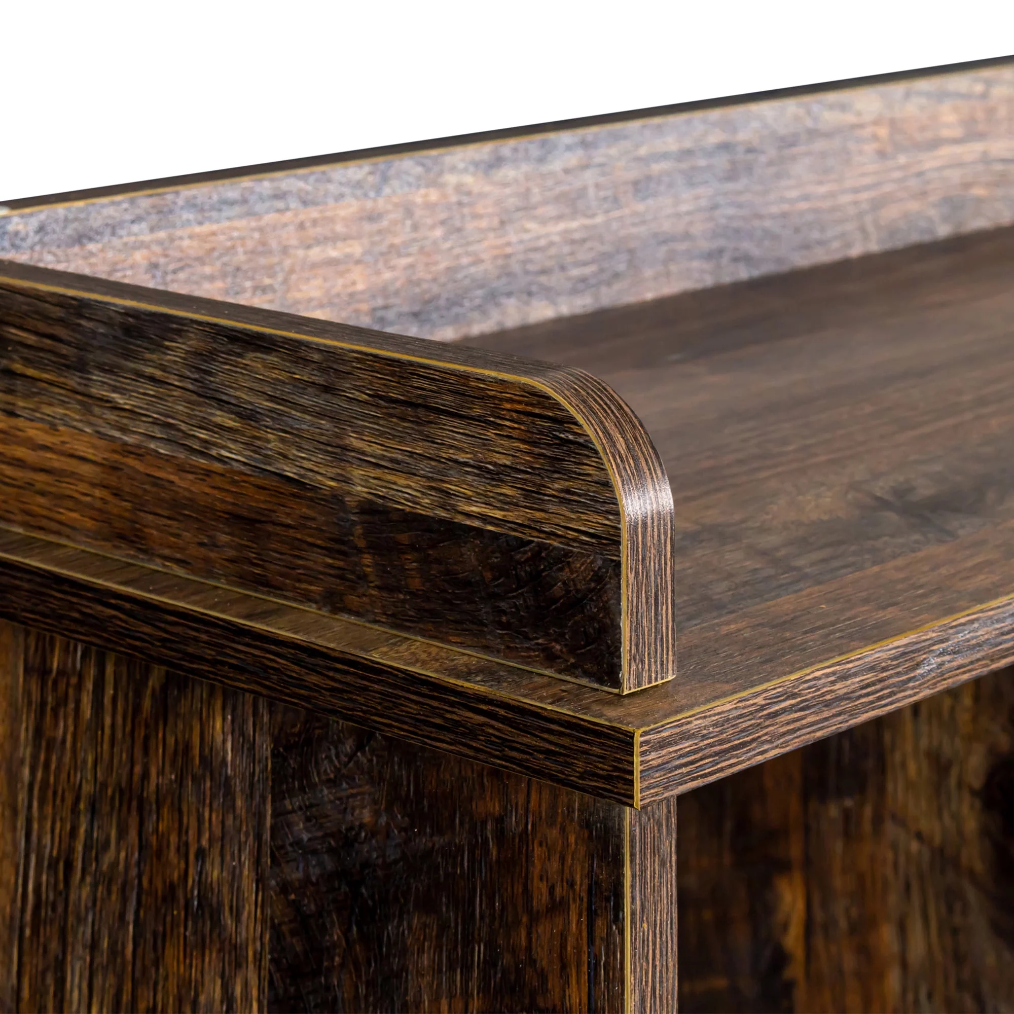 Royard Oaktree 10-Cube Bookcase Freestanding 3-Tier Open Bookshelf Wood Cube Storage Organizer with 10 Storage Compartments and Top Shelf Retro Display Cabinet for Bedroom, Living Room, Office (Brown)