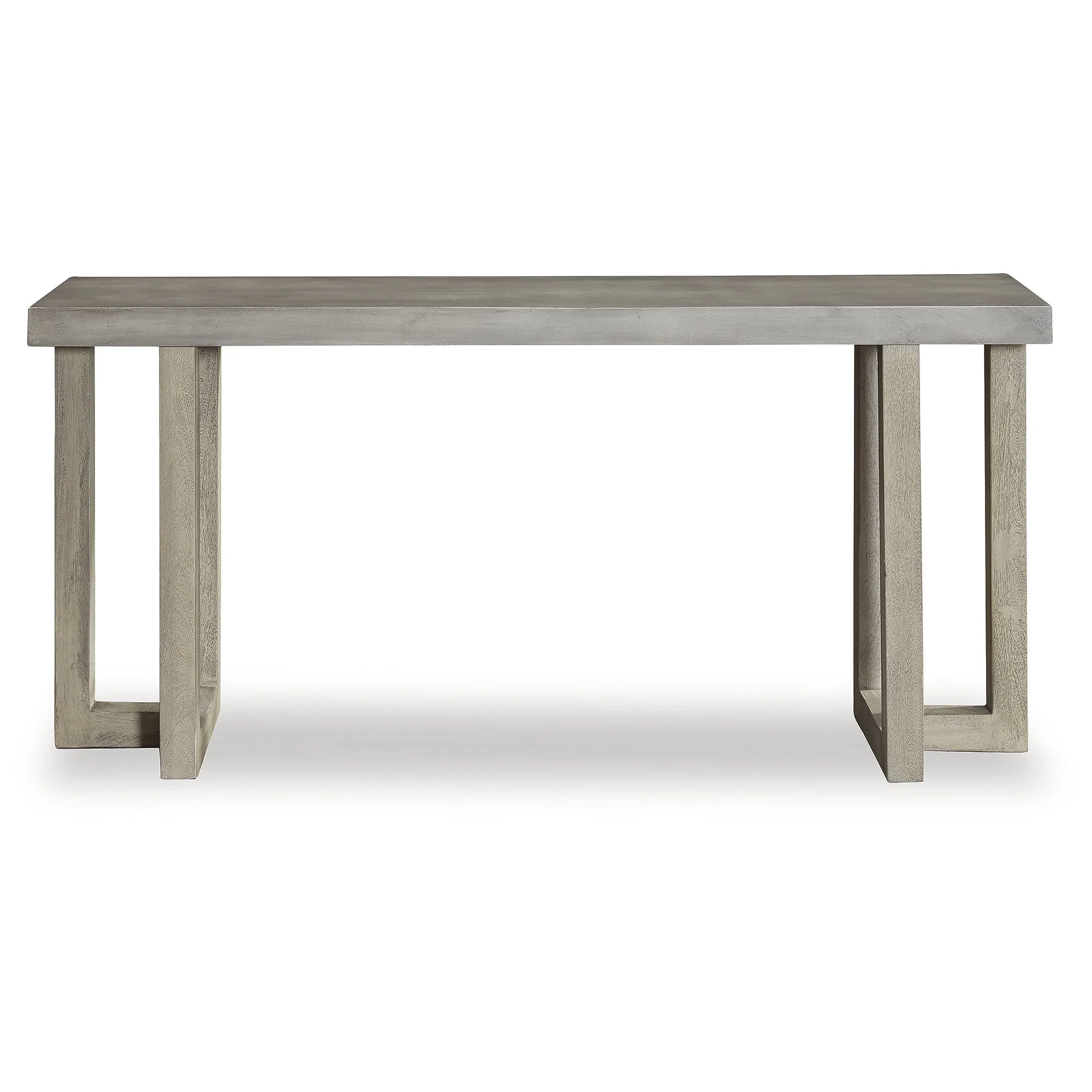 Signature Design by Ashley Lockthorne Console Sofa Table with Faux Concrete Top, Gray