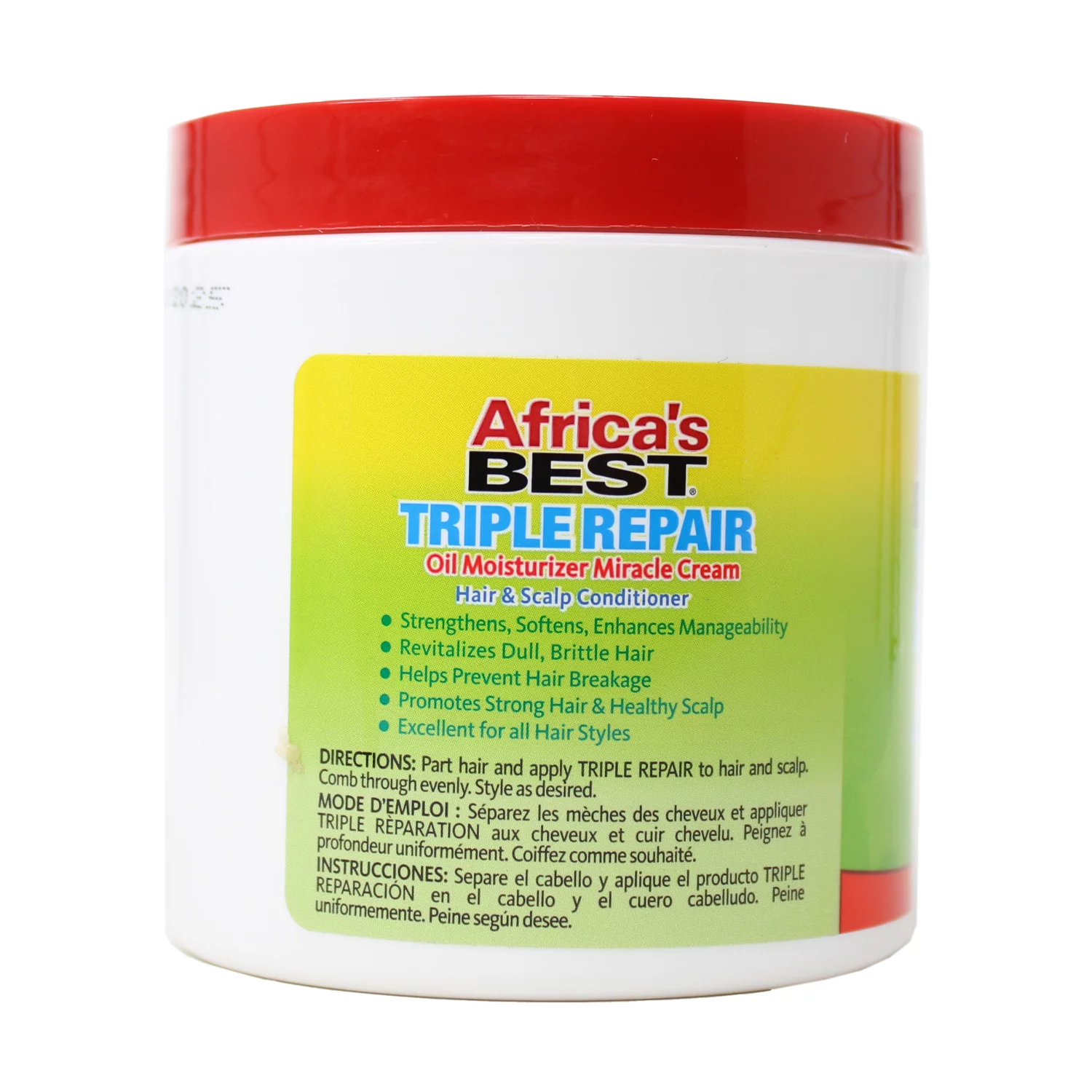 Africas Best Triple Repair Oil Moisturizer Hair and Scalp Conditioner, 6 oz, 3 Pack