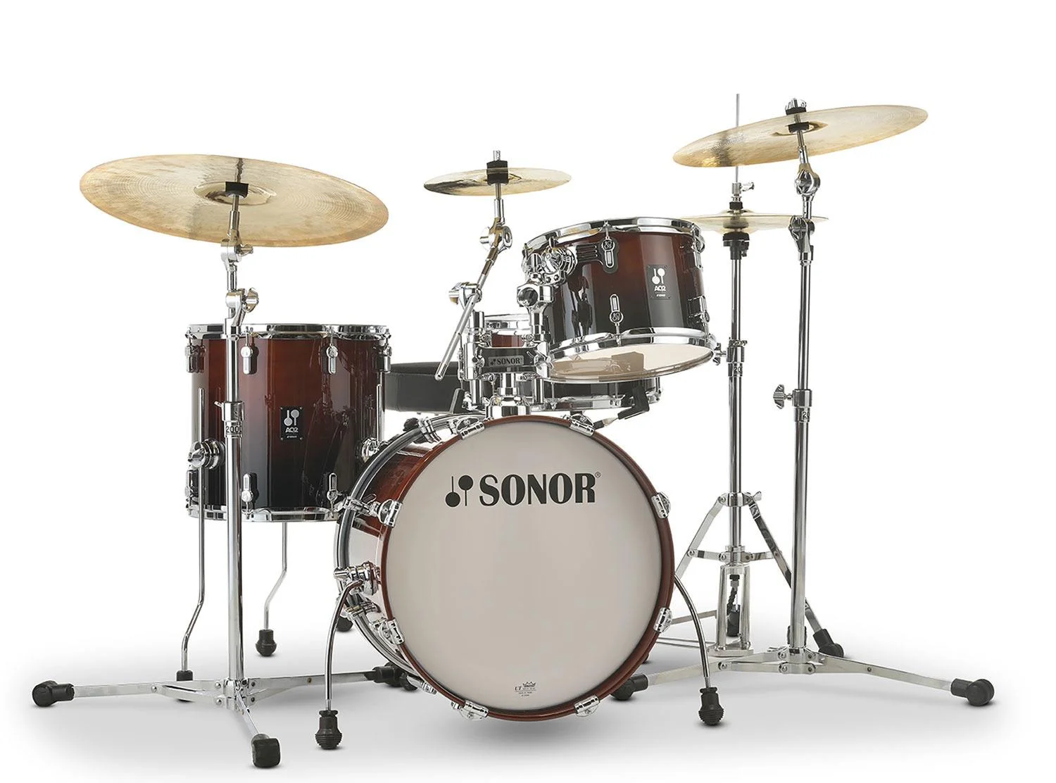 Sonor AQ2 Bop Maple 4-Piece Drum Shell Pack (Brown Fade)