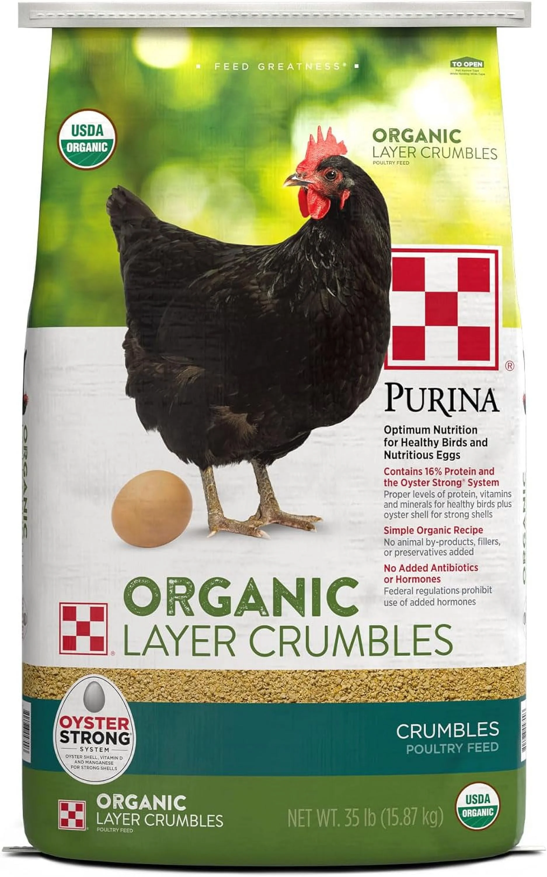 Purina Animal Nutrition Organic/Non-GMO Crumbles 35lb