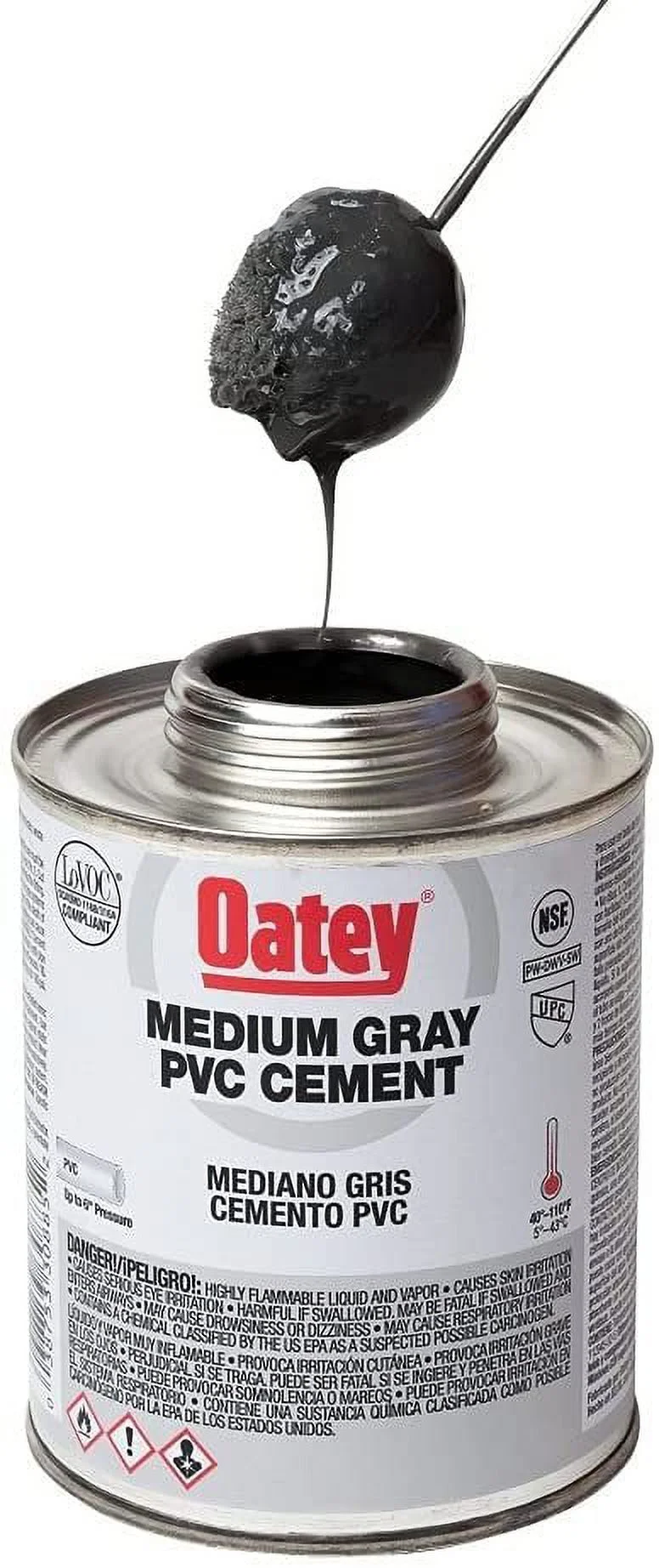 OATEY 32 OZ. PVC MEDIUM GRAY CEMENT