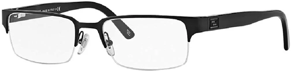 Versace VE1184 1261 53M Matte Black Rectangle Eyeglasses For Men+FREE Complimentary Eyewear Care Kit