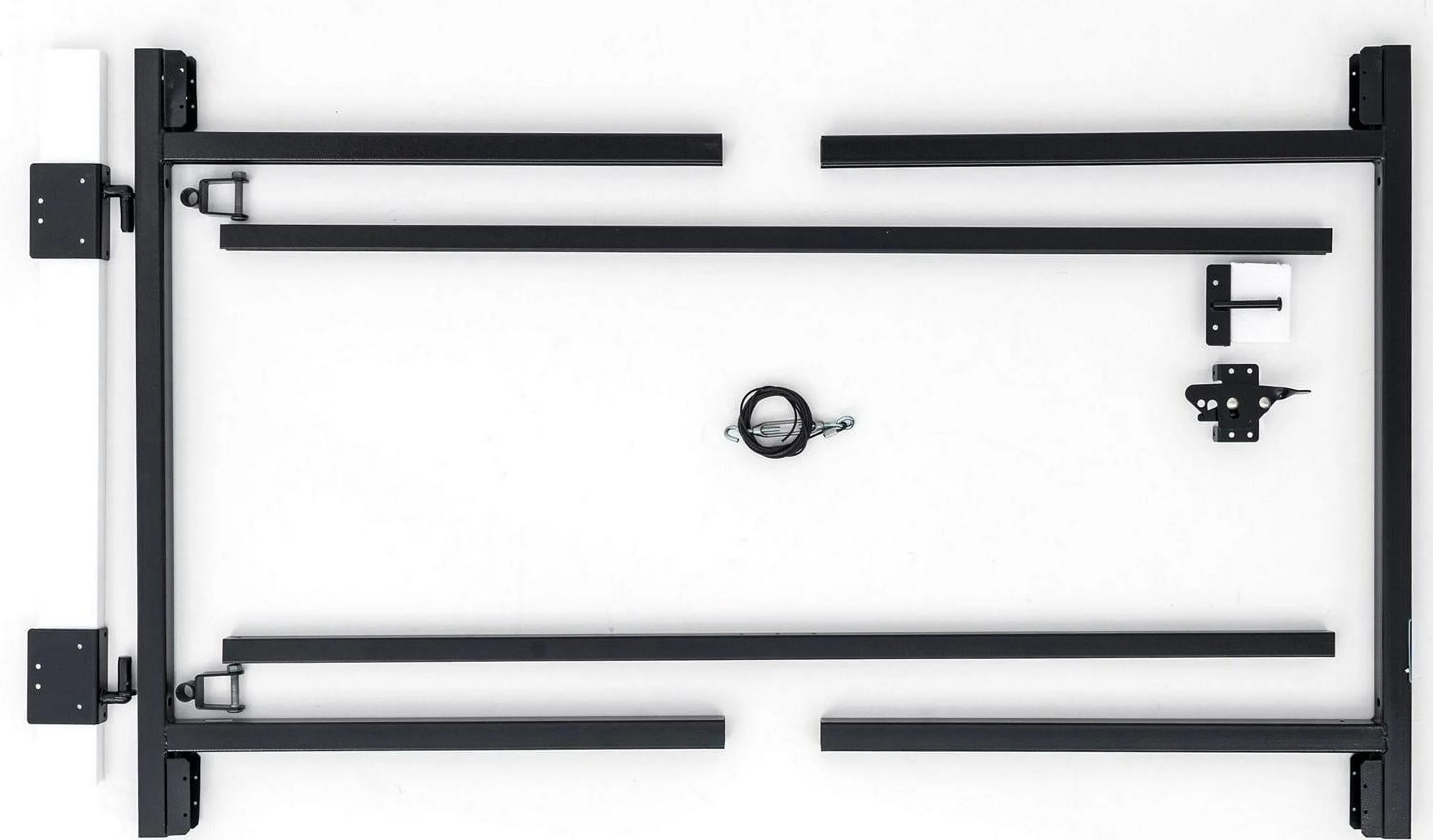 Adjust-A-Gate 2 Rail 34 in. H/60 in. - 96 in. W Kit-Front Gate Series