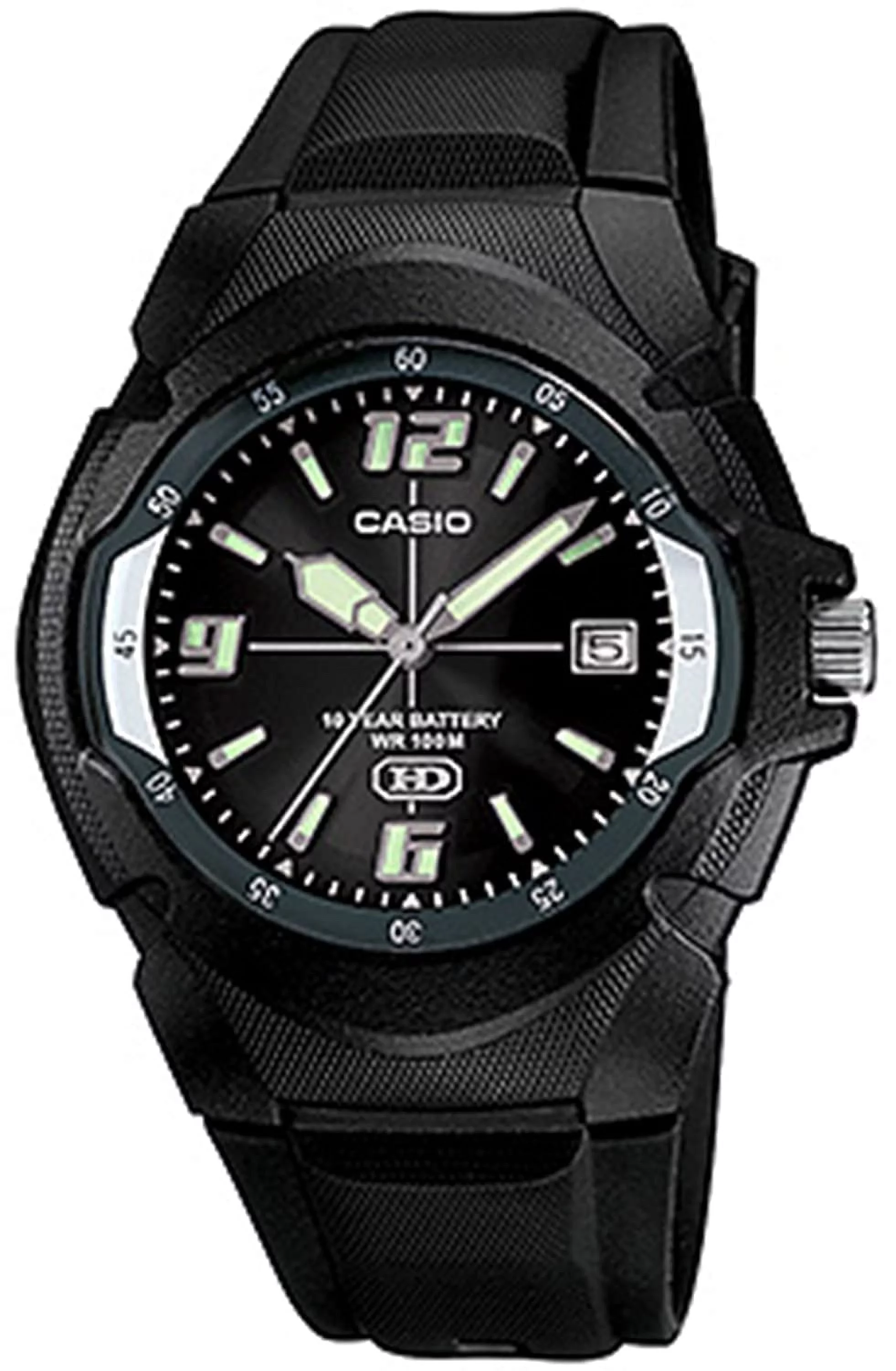 Casio #MW600F-1AV Men's 100M HD Series Sports Watch with Date