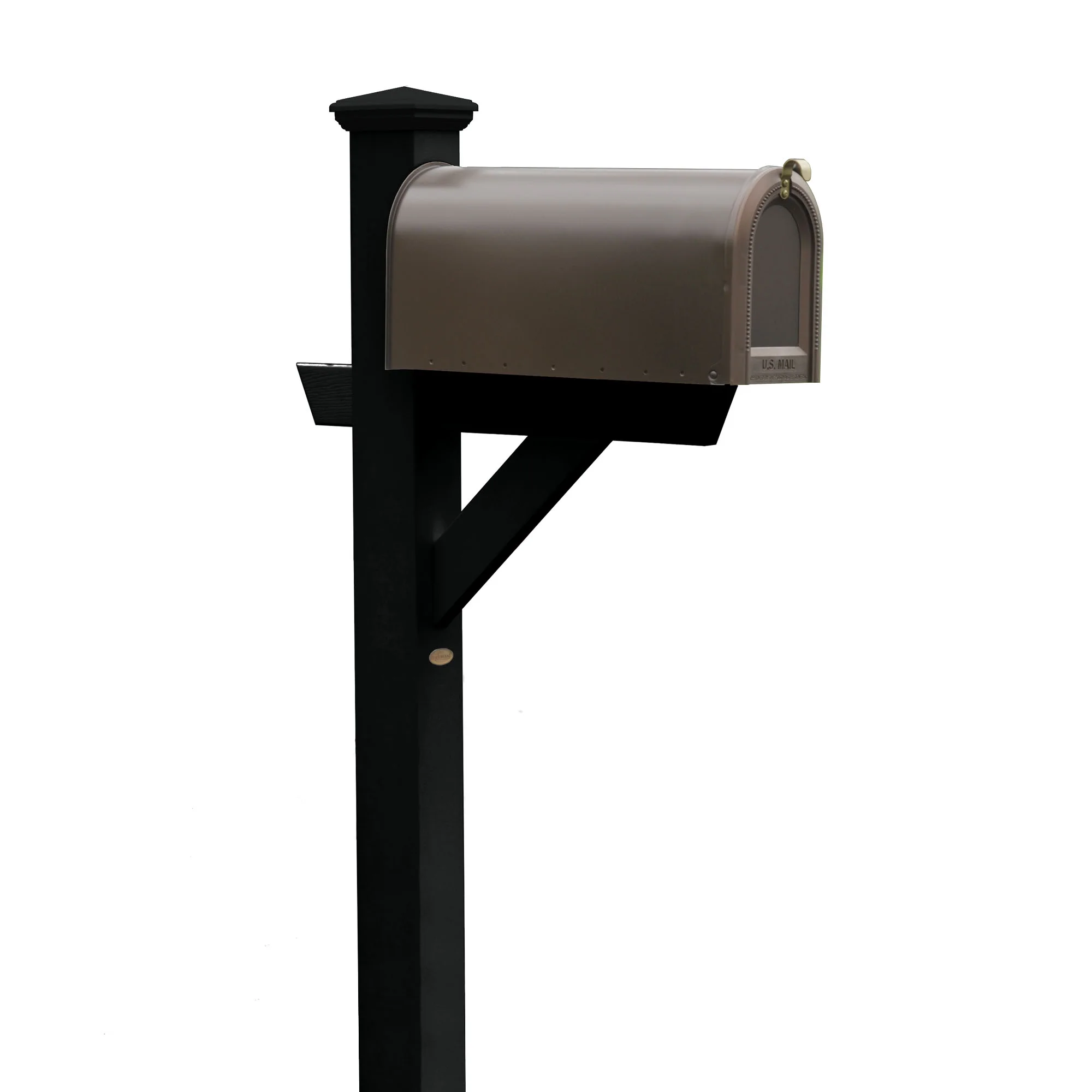 Highwood Poly Lumber Hazleton Mailbox Post - In-Ground, 74.9