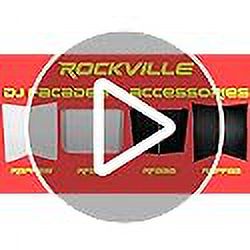 Rockville RFAAW DJ Event Facade Light Weight Metal Frame Booth+Travel Bag+Scrim,White