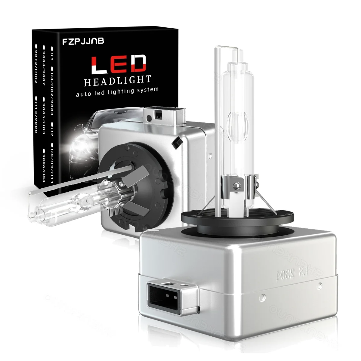 FZPJJNB For Ford Flex 2009-2017 HID Xenon Headlights D3S LED High/Low Beam 2pc