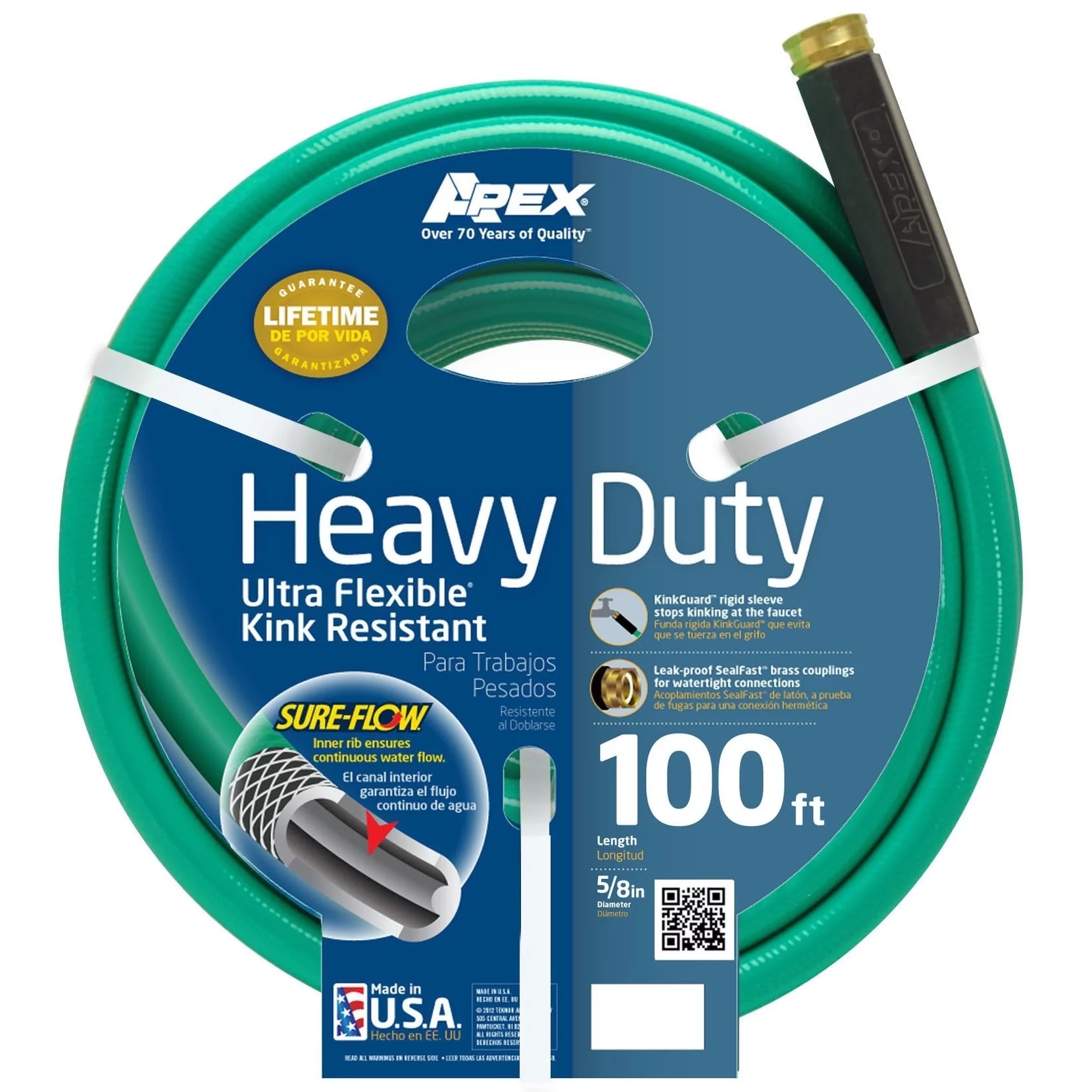 Teknor 8605 5/8 x 100 ft. Neverkink Ultraflex Hose