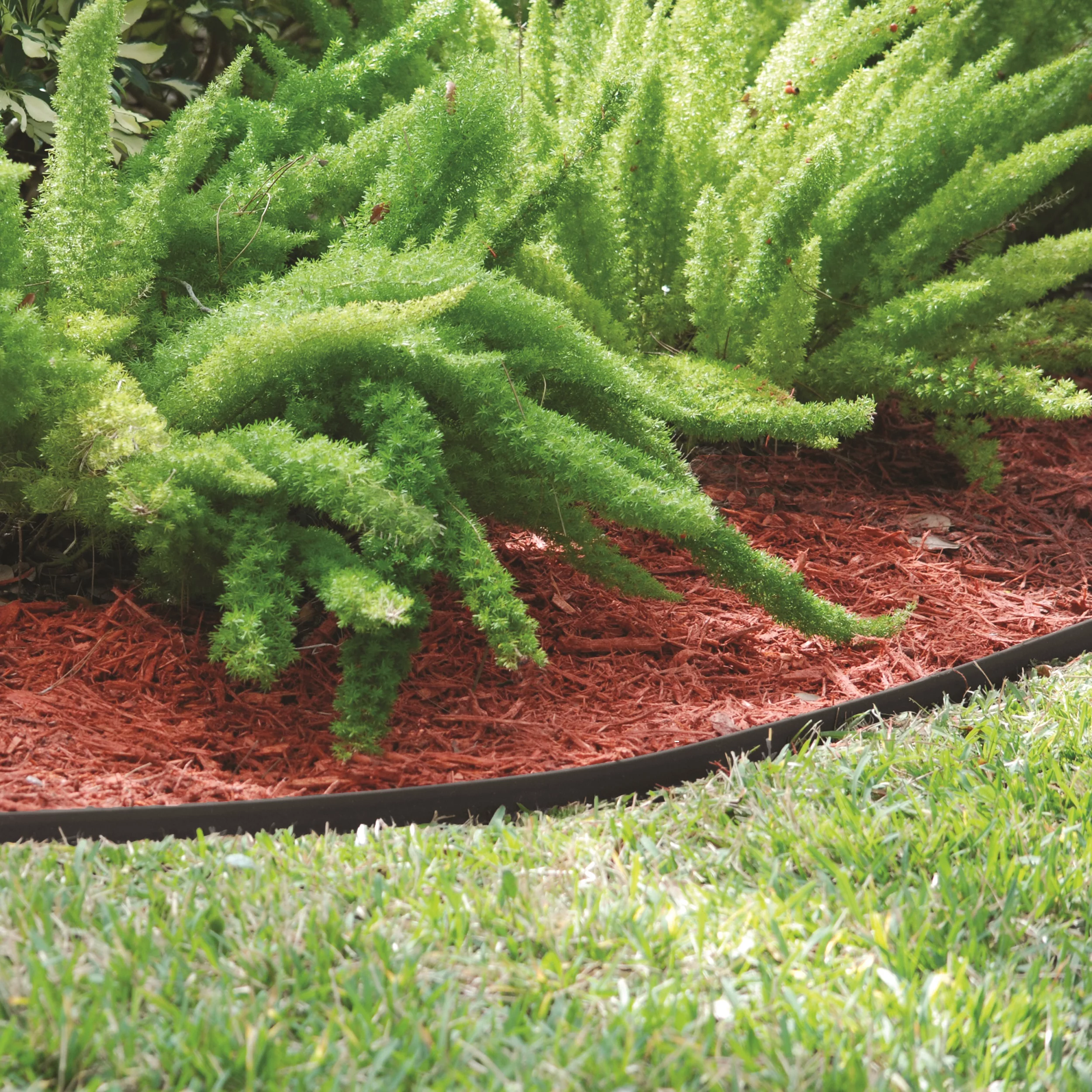 Expert Gardener Heavy Duty No-Dig Landscape Edging 40 ft. Black, Plastic