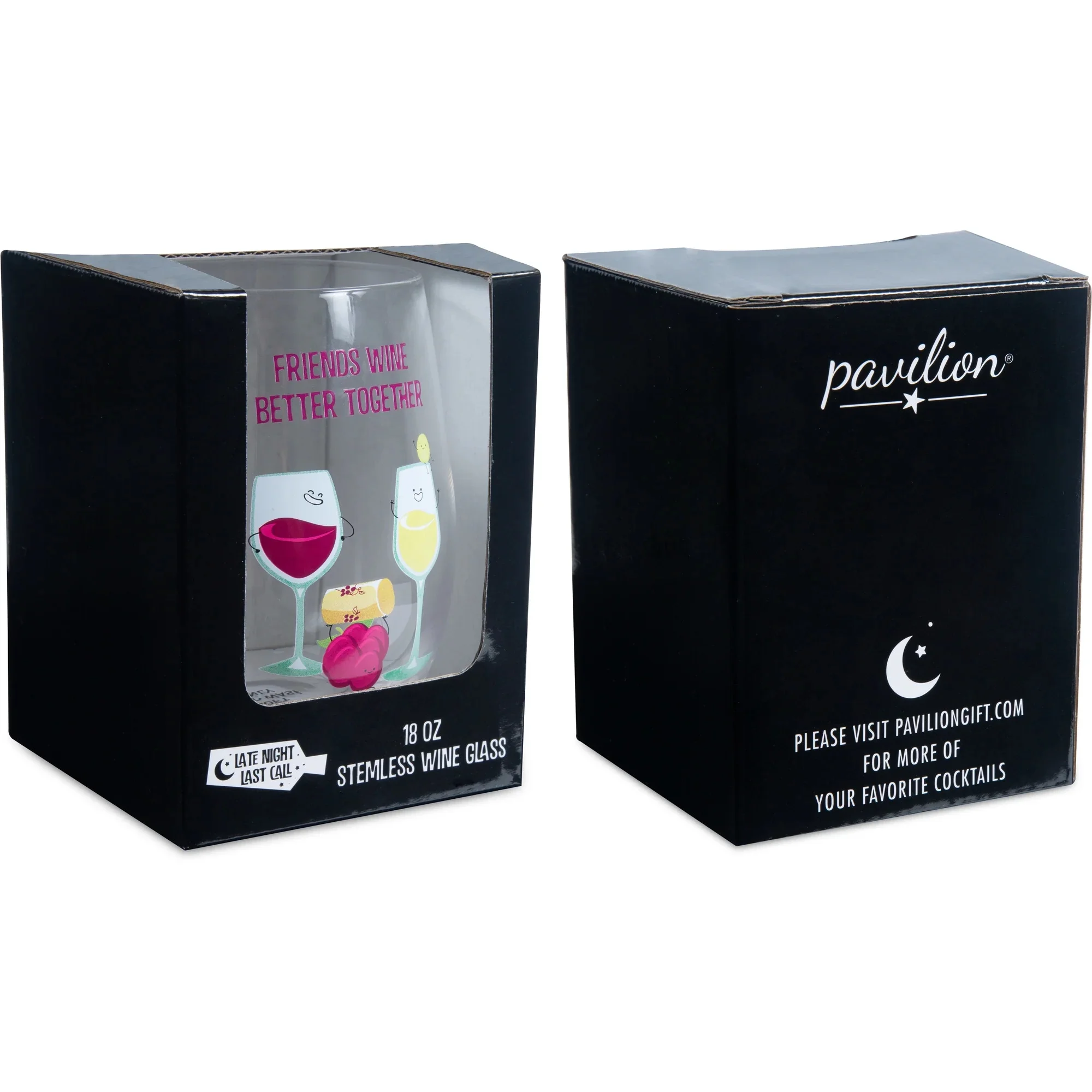 Wine - 18 oz Stemless Wine Glass