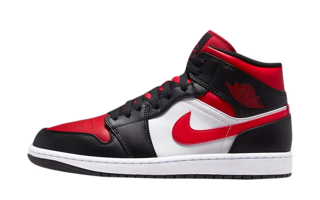 (Men's) Air Jordan 1 Mid 'Bred Toe 2.0' (2022) 554724-079
