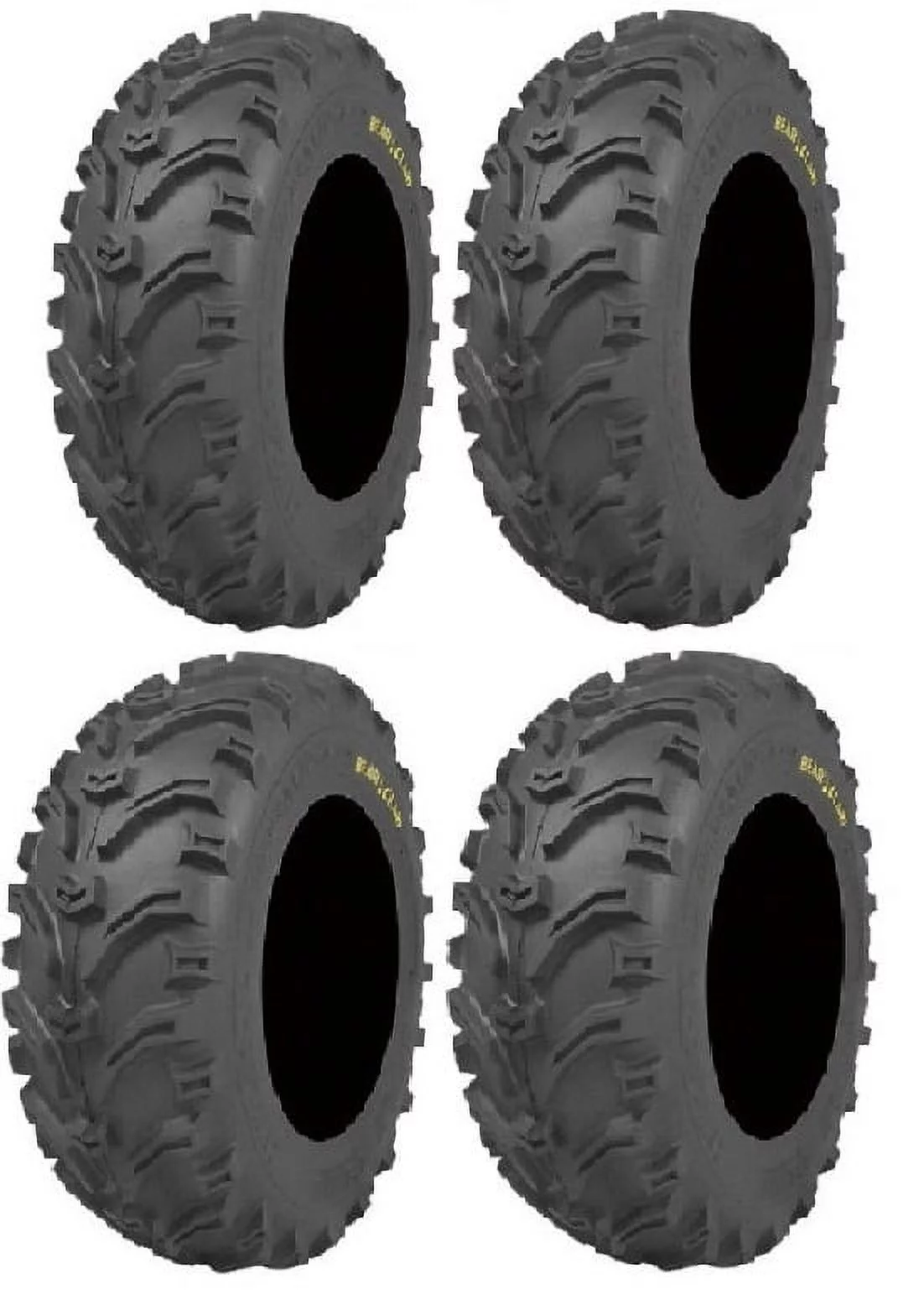 Full set of Kenda Bear Claw (6ply) 25x8-12 and 25x12.5-11 ATV Tires (4)