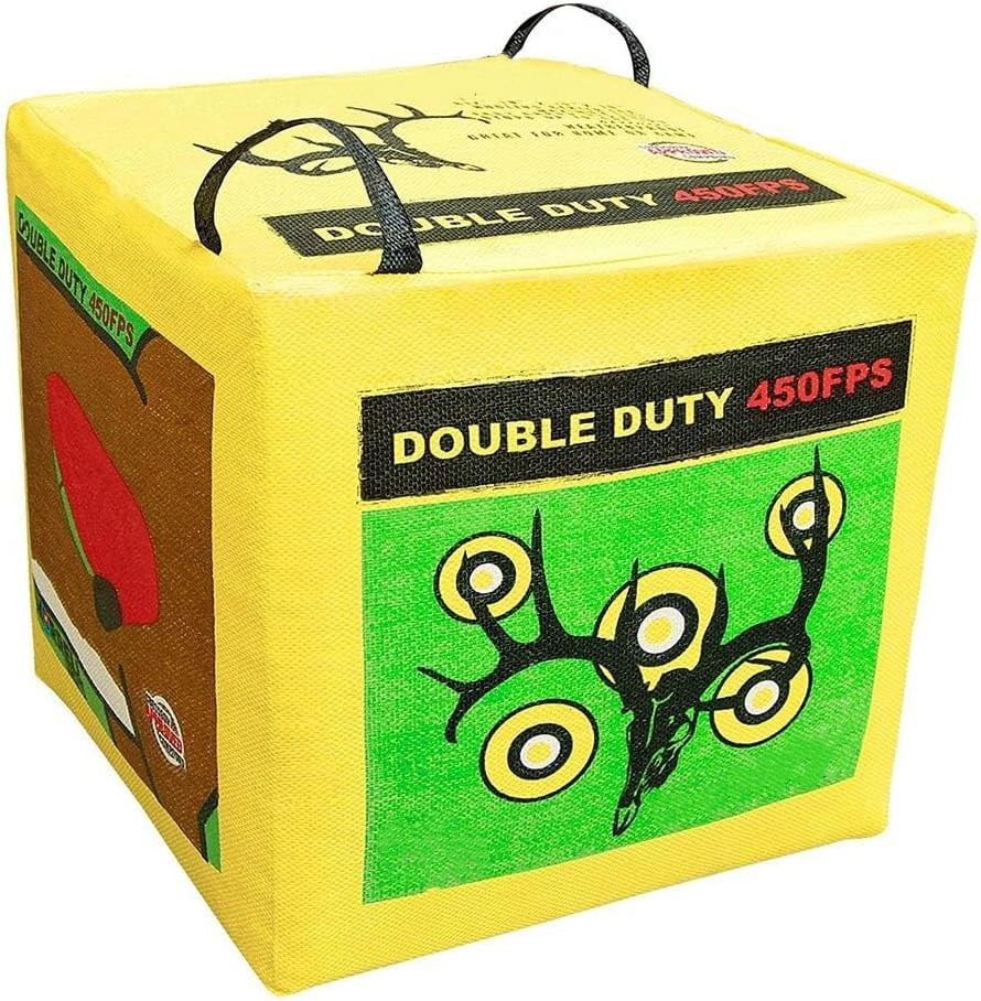 Double Duty 450 FPS Cube Field Point Archery Bag Target, Yellow