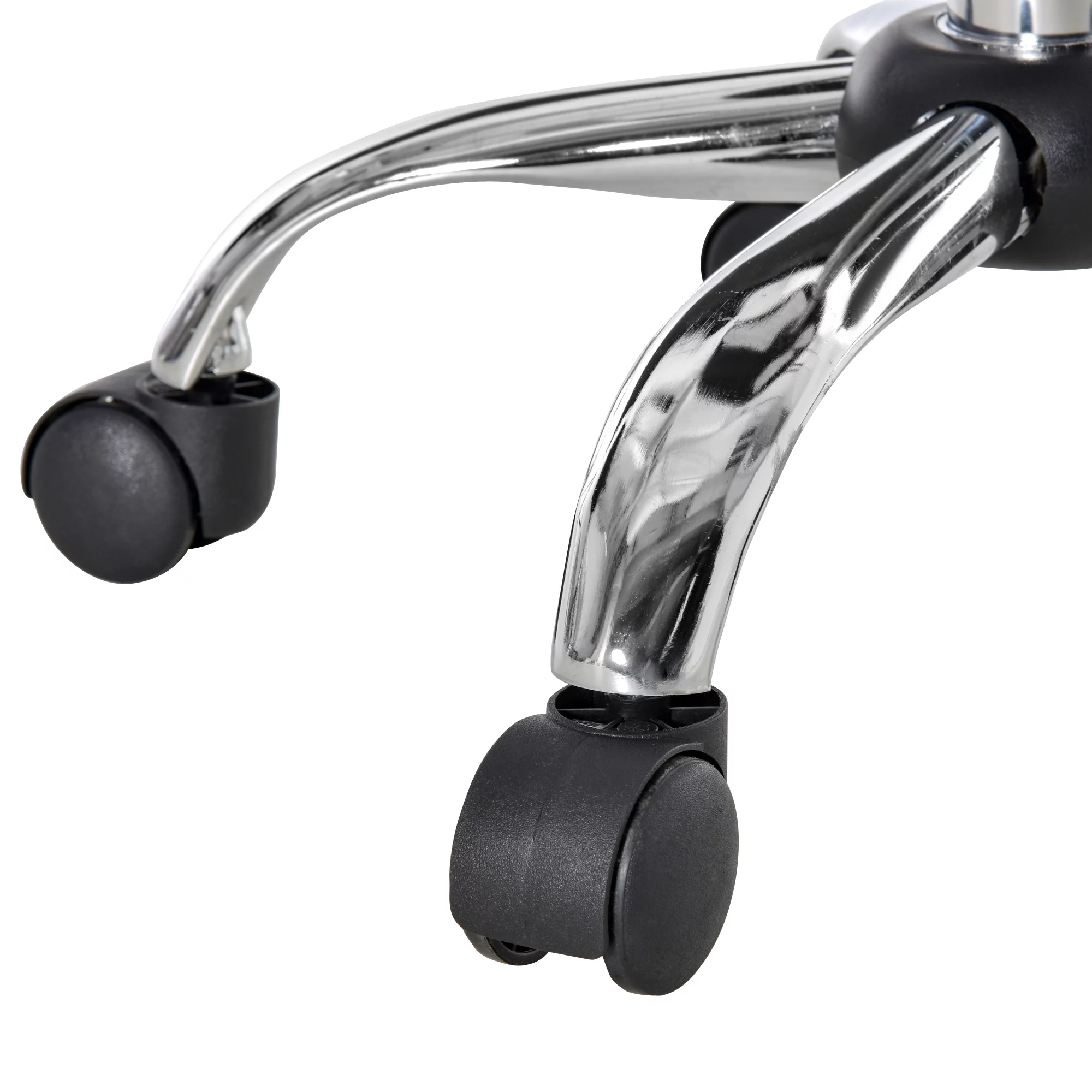 HOMCOM Round Salon Stool Height Adjustable, Hydraulic Rolling Swivel Stool with Wheels, Massage Vanity Chair Home Office, Grey