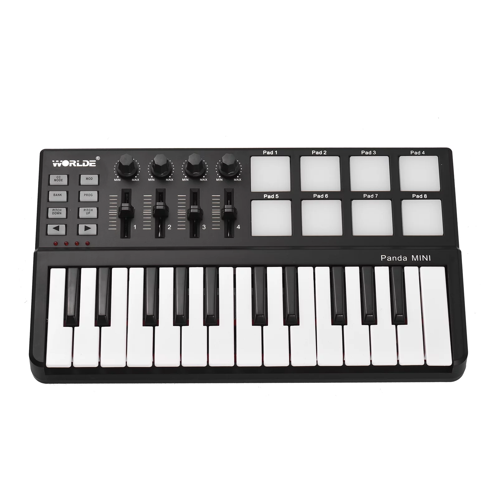 MIDI controller,Portable 25-key Usb Panda Drum Pad Midi And Drum Pad Imeish Midi Portable Qinquan Usb Keyd And Siuke