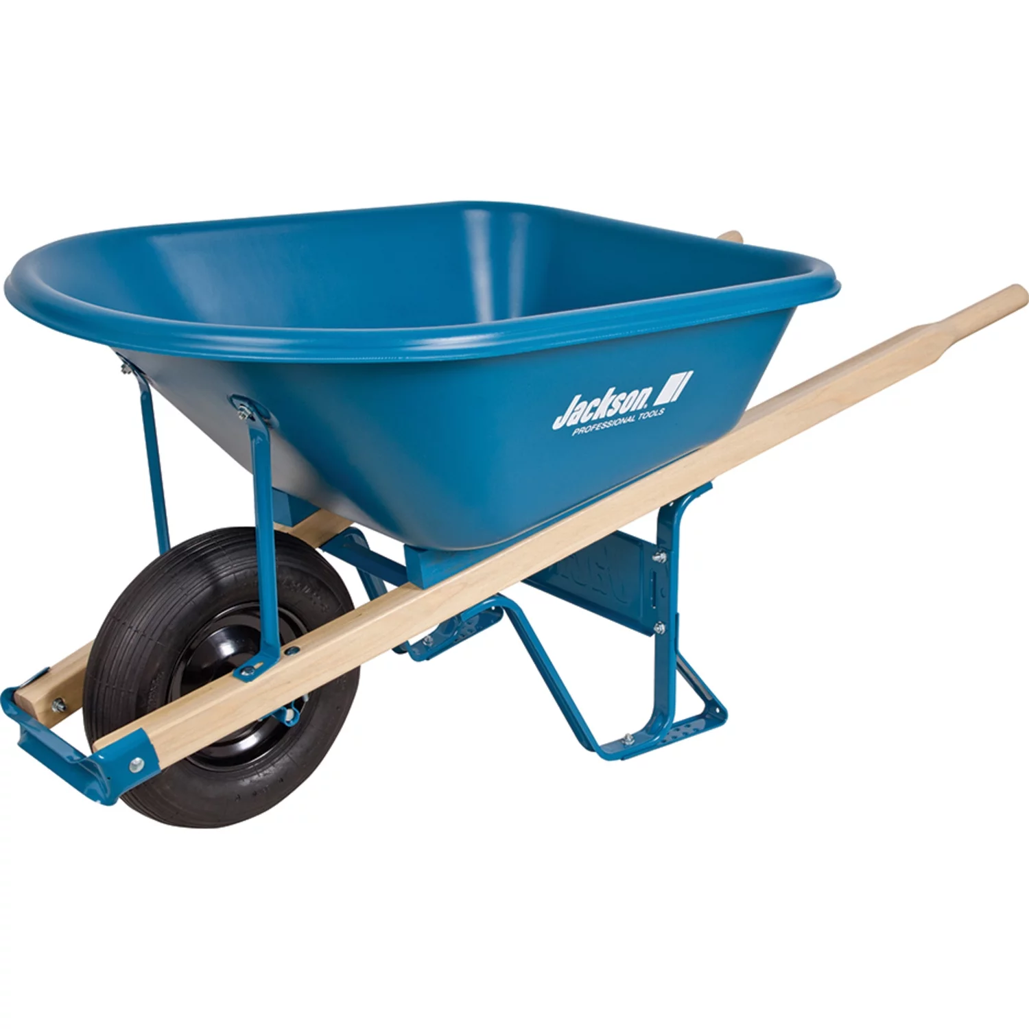 Jackson Blue Poly Wheelbarrow 5.75 cu ft