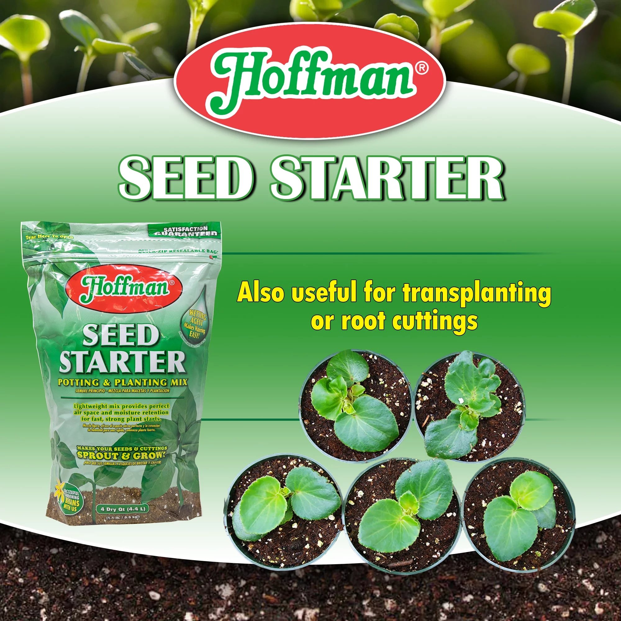 Hoffman 30101 Seed Starter Soil, 4 Quarts