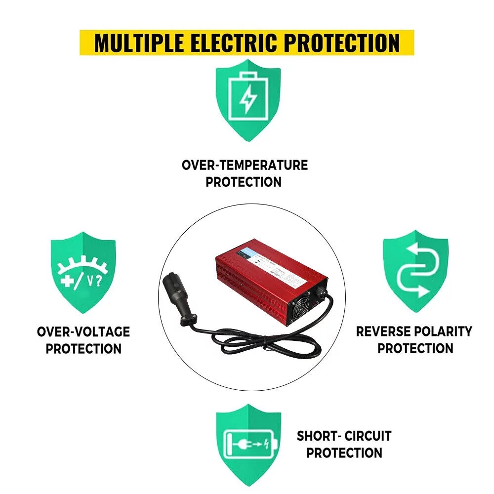JLLOM High Quality 48V 15Amp Club Car Golf Cart Battery Charger - Fast Charging with 900W Power