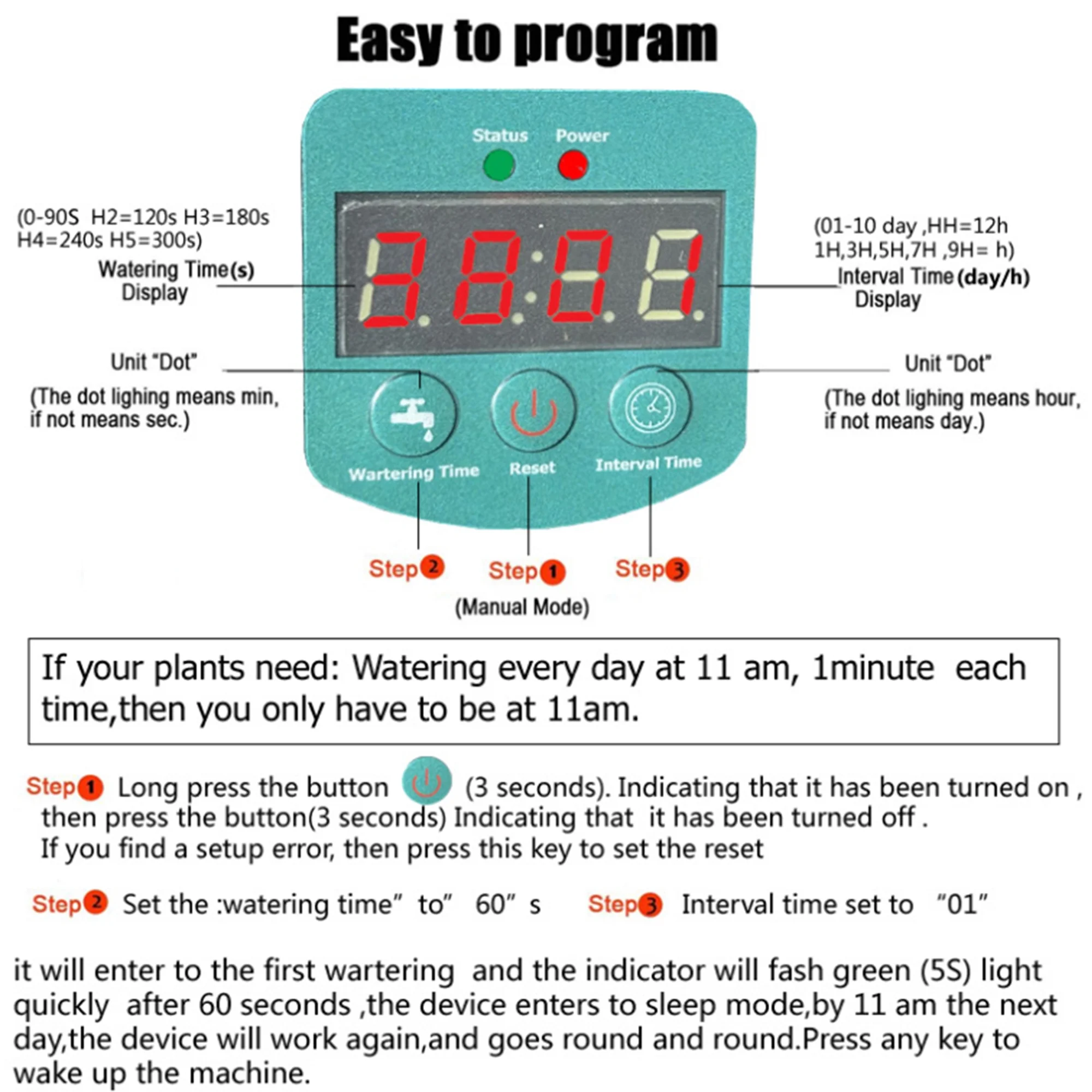 HXXF Solar Automatic Drip Irrigation Kit System, Solar Powered Auto Easy DIY Watering Device Supported Pots Plants, Multiple Timing Modes with Anti-Siphoning Device (Supported 10-15 Pots)