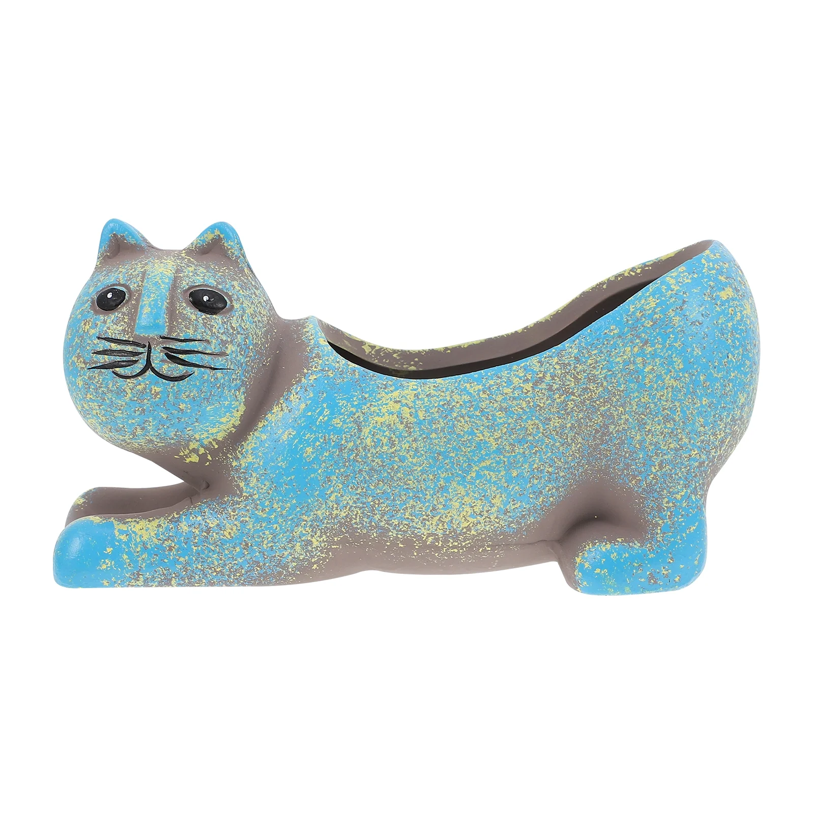 Guichaokj 1Pc Lovely Cat Shape Design Succulent Flowerpot Ceramic Creative Flowerpot