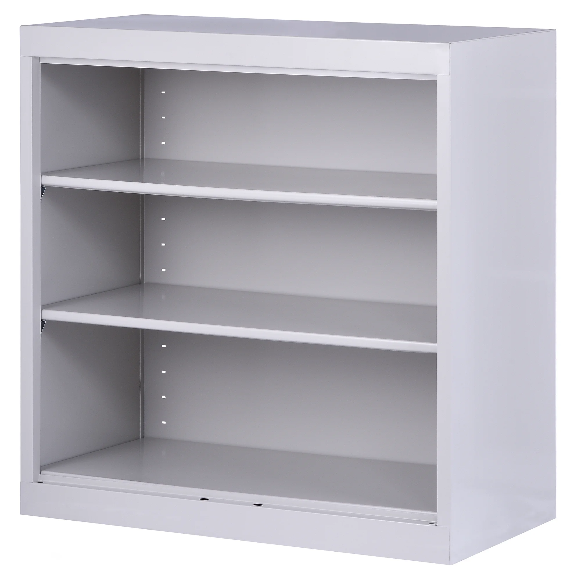 Sandusky Welded 36 in. Tall Dove Gray Metal Standard Bookcase