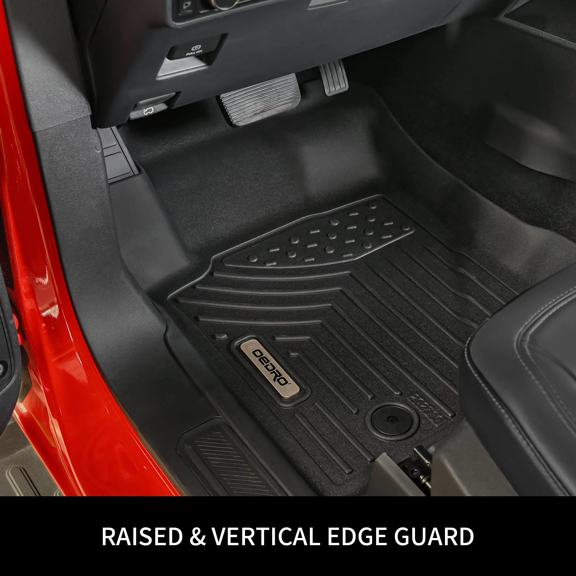 RVNI TPE Floor Mats Liners for 2015-2023 Ford F-150 Super Cab Extended Cab All-Weather