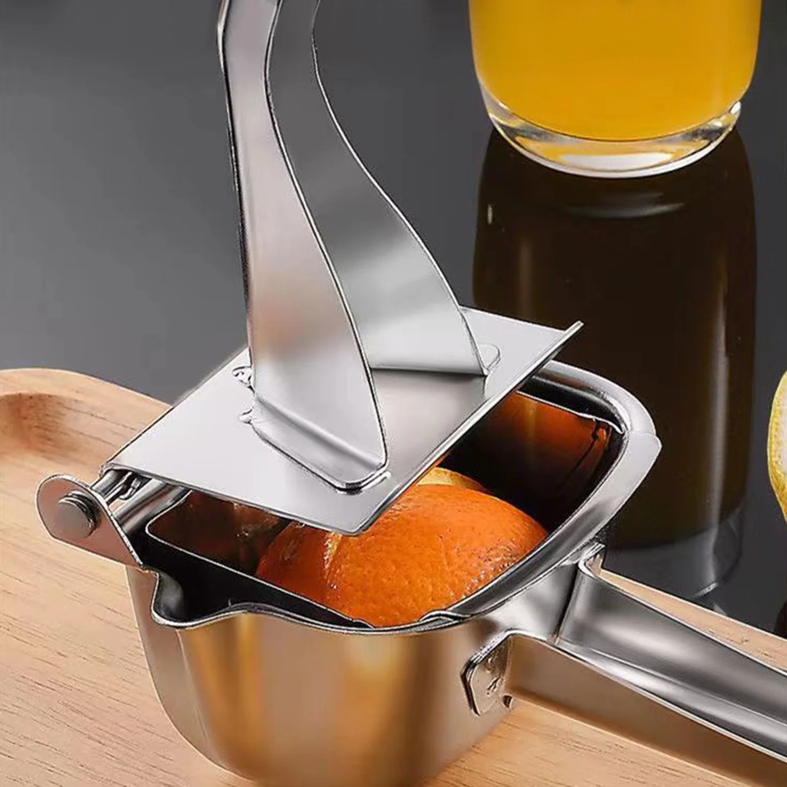 Stainless Steel Lemon Squeezer Citrus Juicer Hand Press Heavy Duty Manual Squeeze Juice Extractor Maker Orange Lime Grapefruit Presser