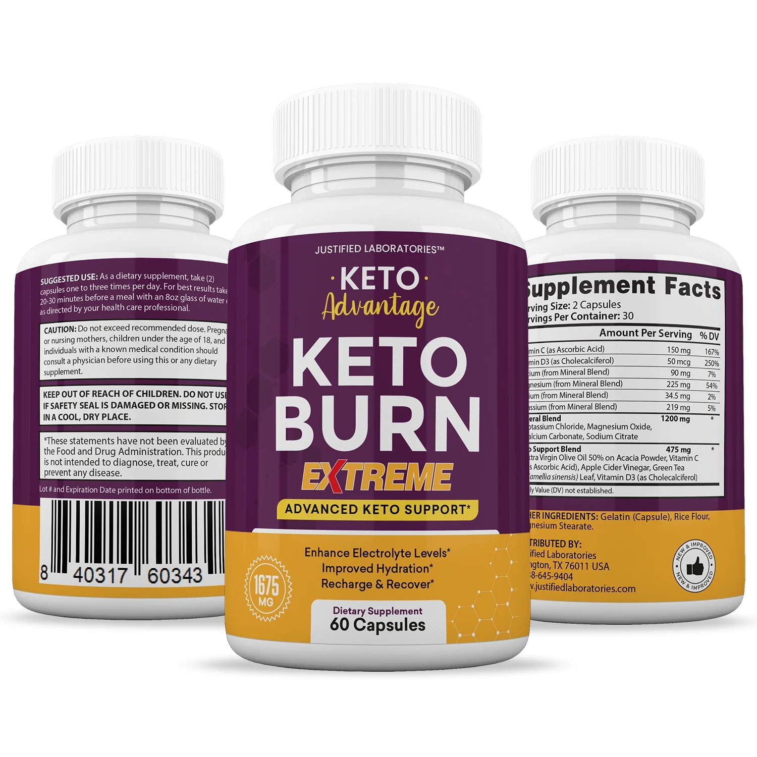 (2 Pack) Keto Advantage ACV Extreme Pills 1675mg Alternative to Gummies Dietary Supplement 120 Capsules