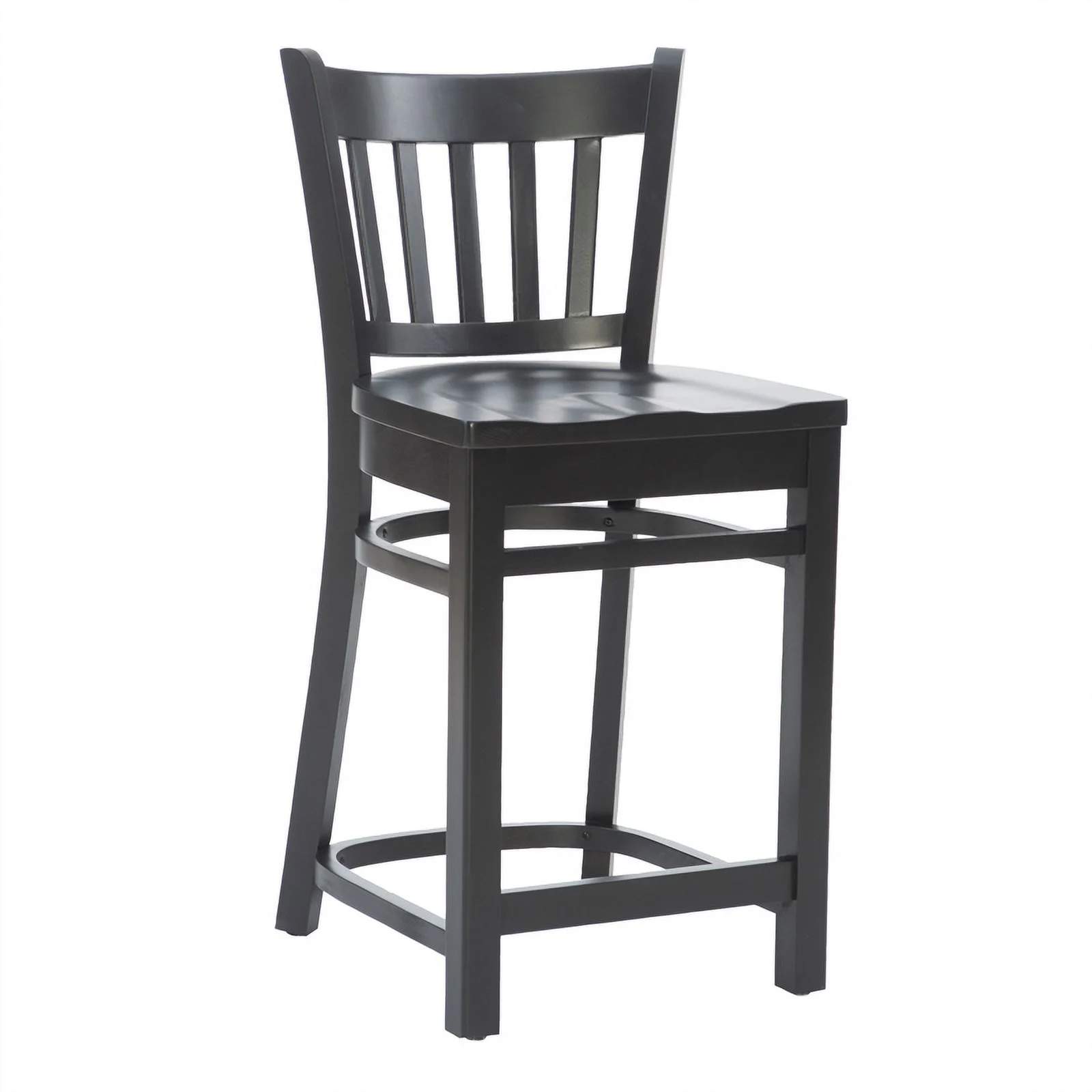 Pemberly Row Solid Beechwood 2 Set Curved Slat Back 24