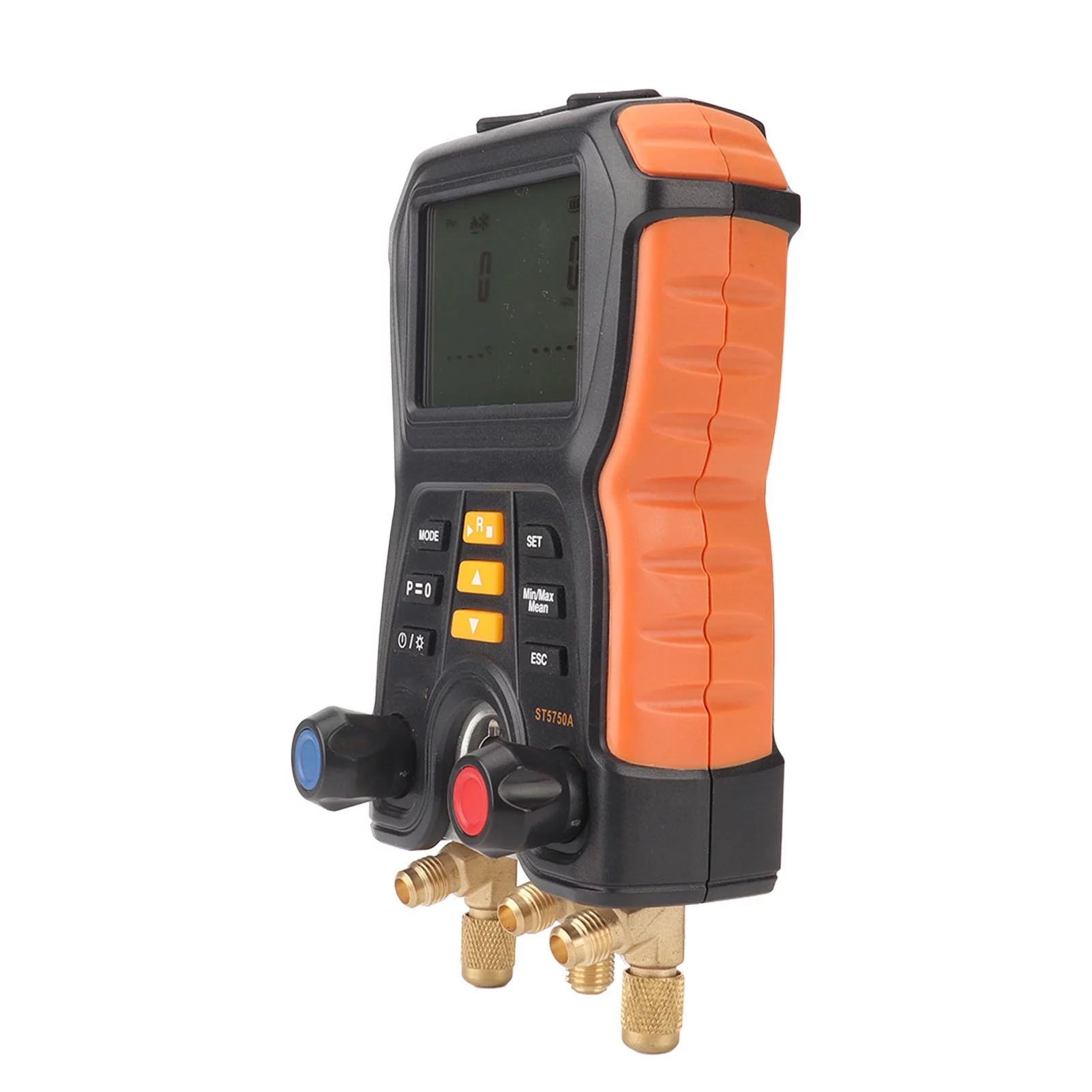 Digital Manifold Gauge Refrigeration Digital Manifold Gauge Accuracy 2 in 1 Pressure Temperature Tester Air Conditioner HVAC Digital Manifold Meter