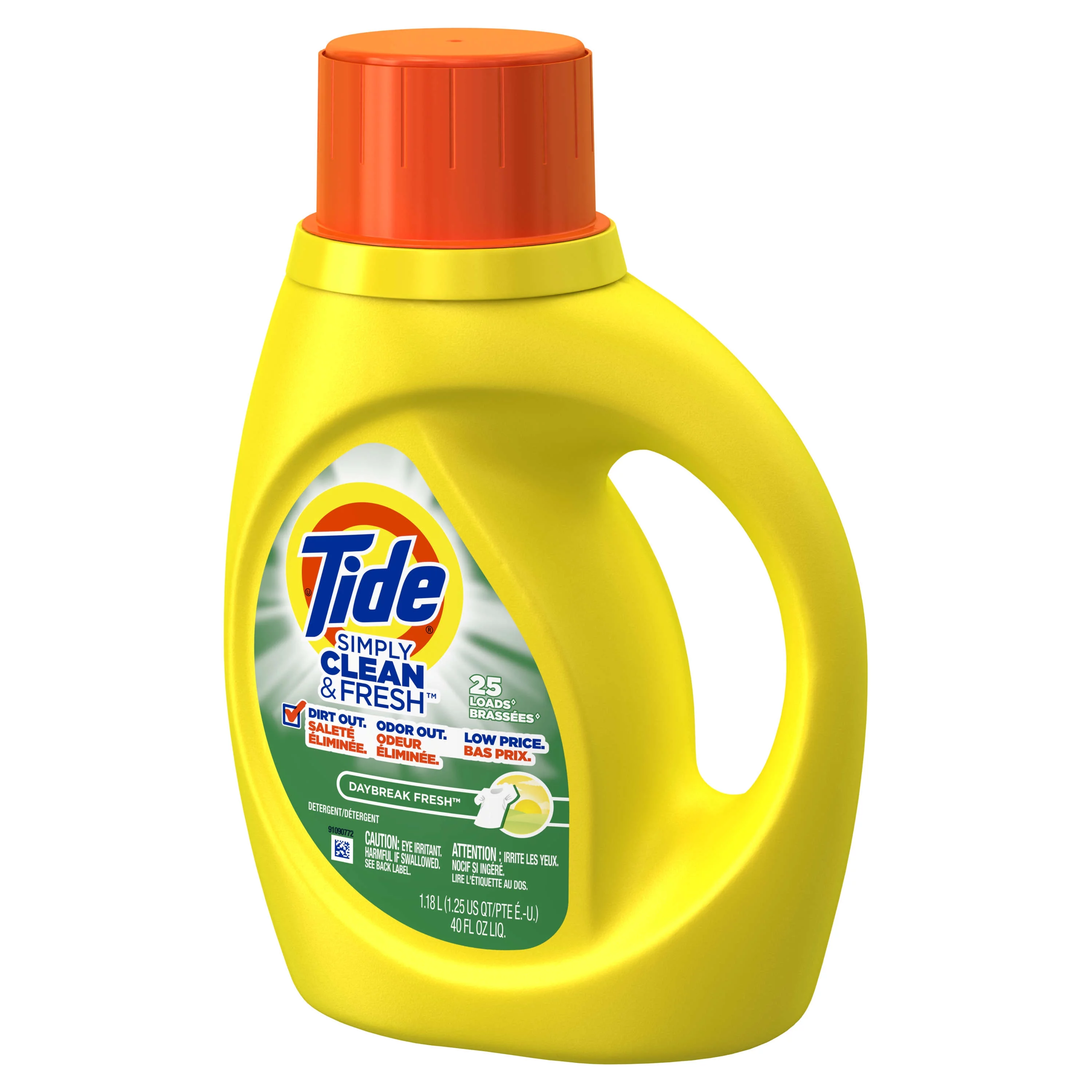 Tide Simply Clean & Fresh Liquid Laundry Detergent, Daybreak Fresh, 25 Loads 40 fl oz