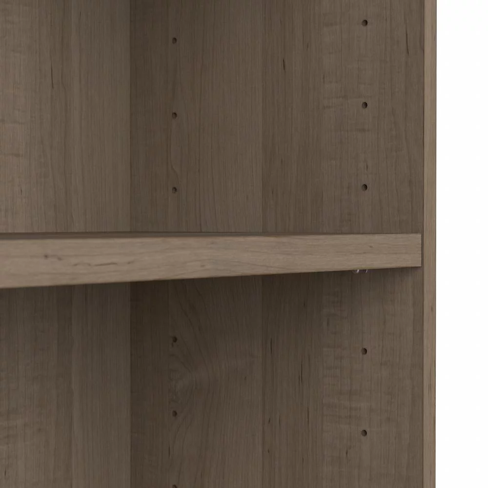 Universal Small 2 Shelf Bookcase in Ash Gray (Set of 2) - Engineered Wood