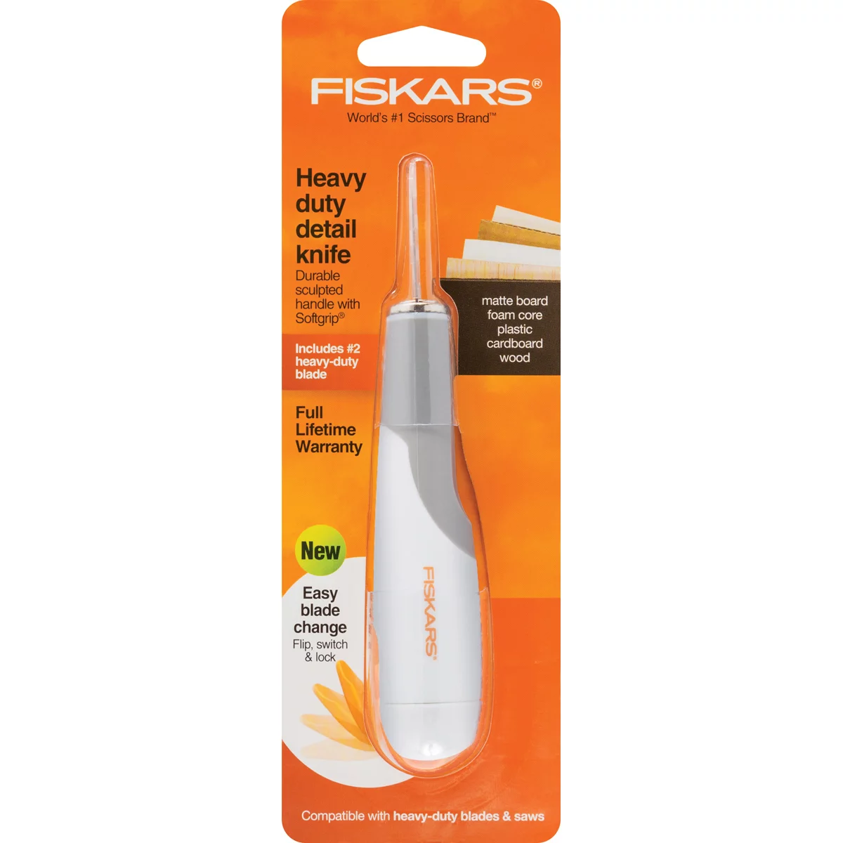 Fiskars Heavy Duty Detail Knife, 1 Each