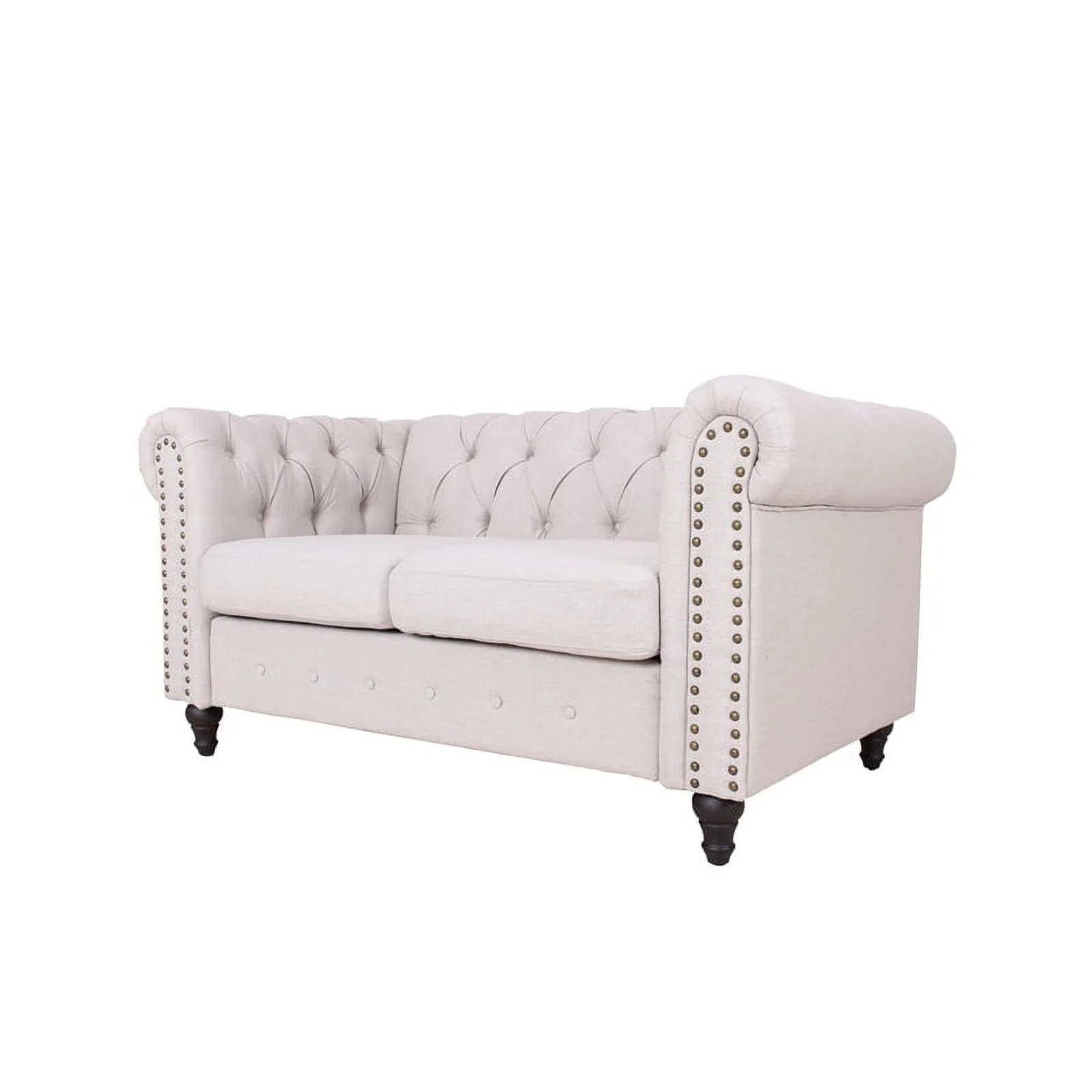 Home Square 3 Piece Living Room Set with Sofa Loveseat and Accent Chair in Gray