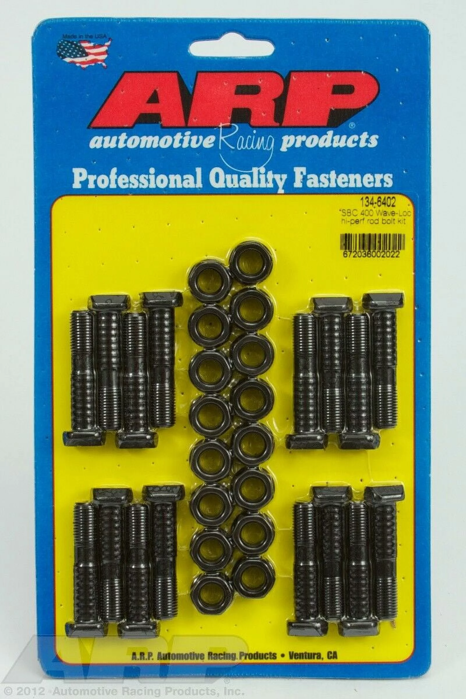 ARP INC. 134-6402 SB CHEVY 400 WAVE-LOC HI-PERF ROD BOLT KIT