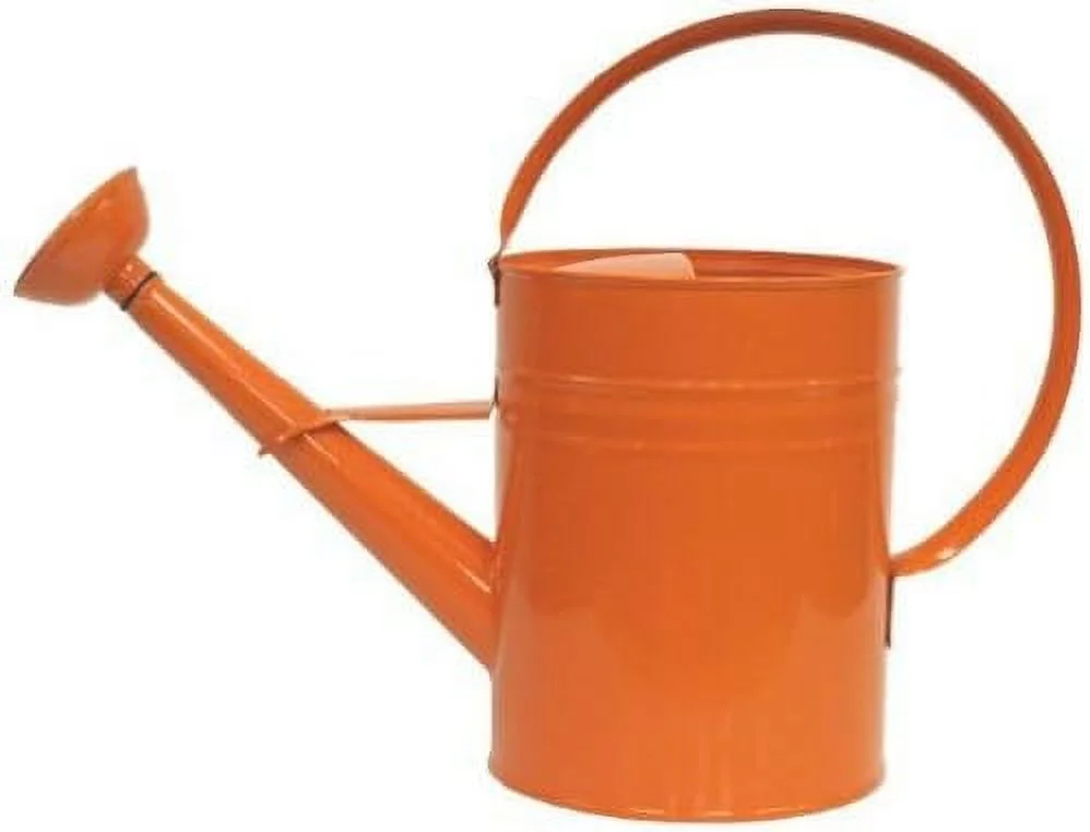 Houston International 8582E TA 1-Gallon Steel Watering Can, Tangerine
