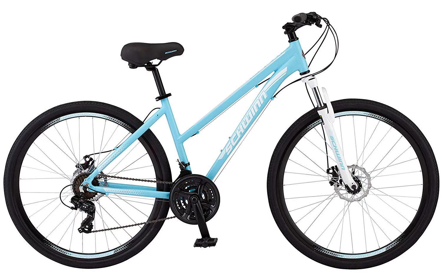 Schwinn GTX 2 Bicycle 700 C, Women's Cross-Commuter, Light Blue