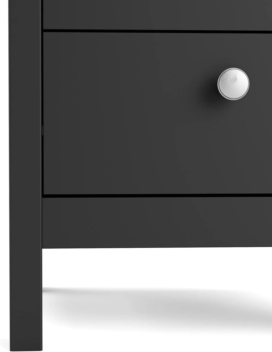 Tvilum, Black Matte Madrid 2 Drawer Nightstand