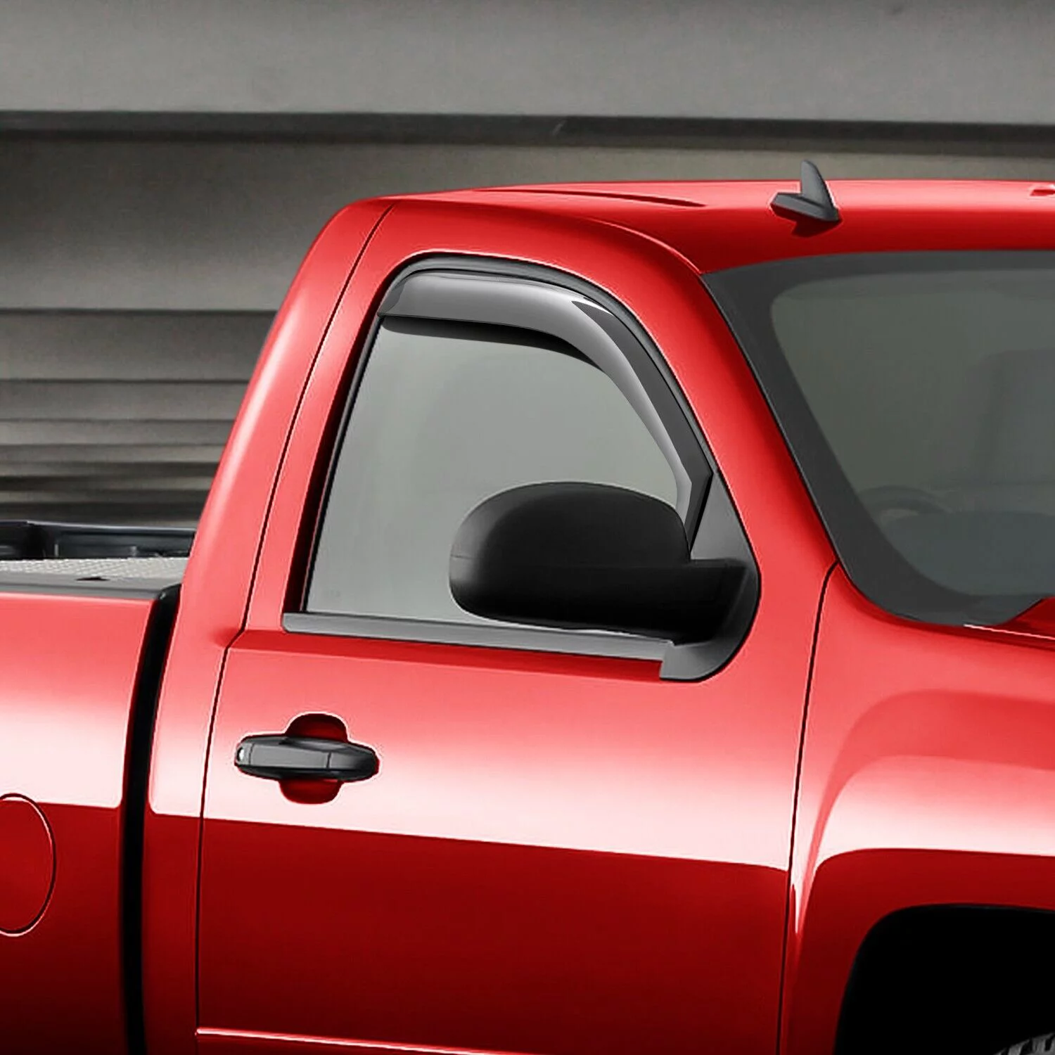 Voron Glass In-channel Extra Durable Rain Guards for Trucks GMC Sierra 2007-2013 Regular Cab, Window Deflectors, Vent Window Visors, 2 Pieces - 210004v