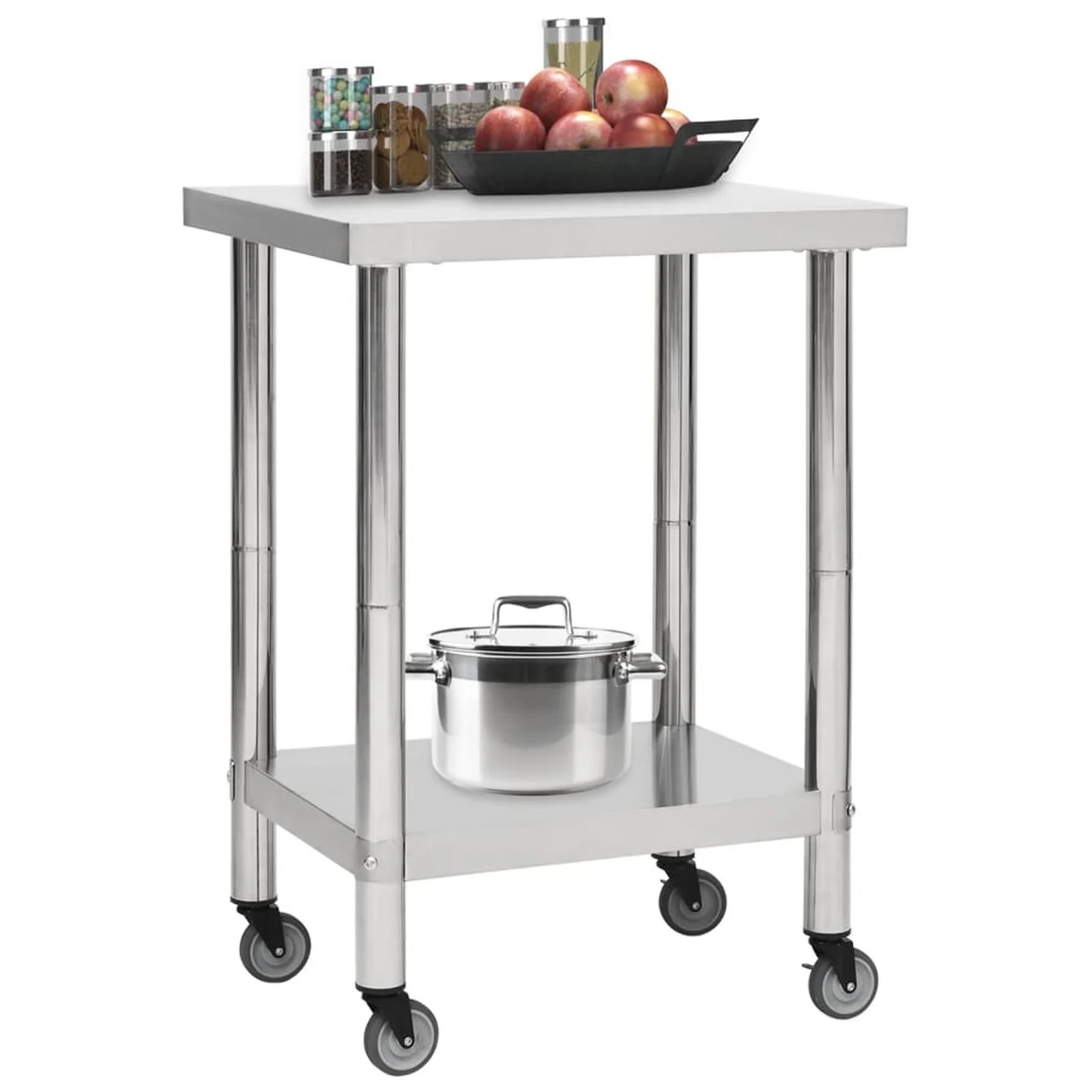 Andoer parcel,X 33.5 Inches X 17.7 X Inches (l X 17.7 X 33.5 With And Wheels Restaurant Commercial 23.6 Steel Kitchen Pre (l X W Commercial 23.6 X W X H) Table Patio Table With Wheels Kitchen Pre And