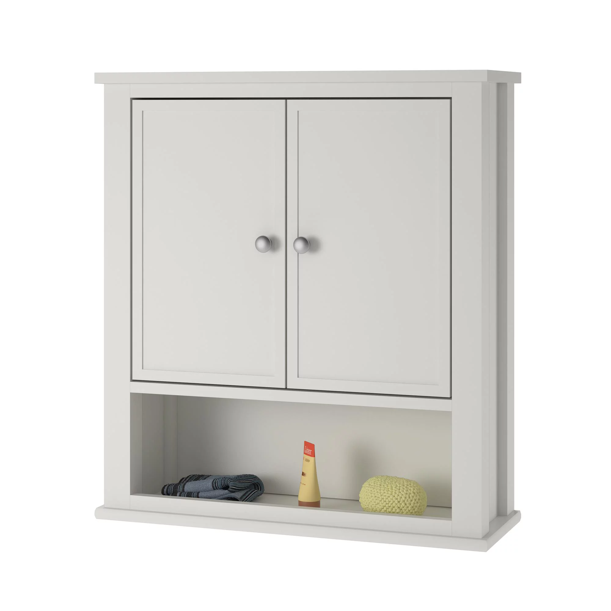 SystemBuild Franklin Wall Cabinet, Soft White
