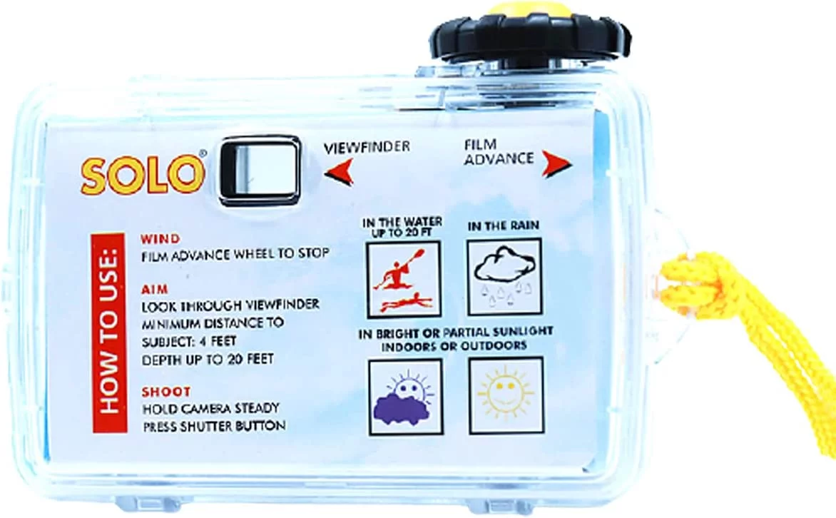Waterproof Disposable Camera Single Use 35mm Film - 400 Speed, 27 Exposures