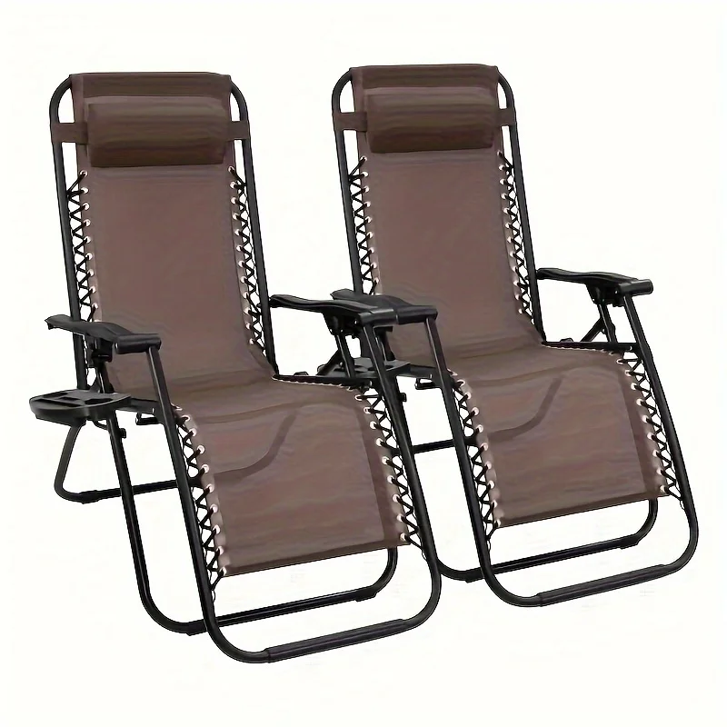 Folding Zero Gravity Chair (Set of 2)