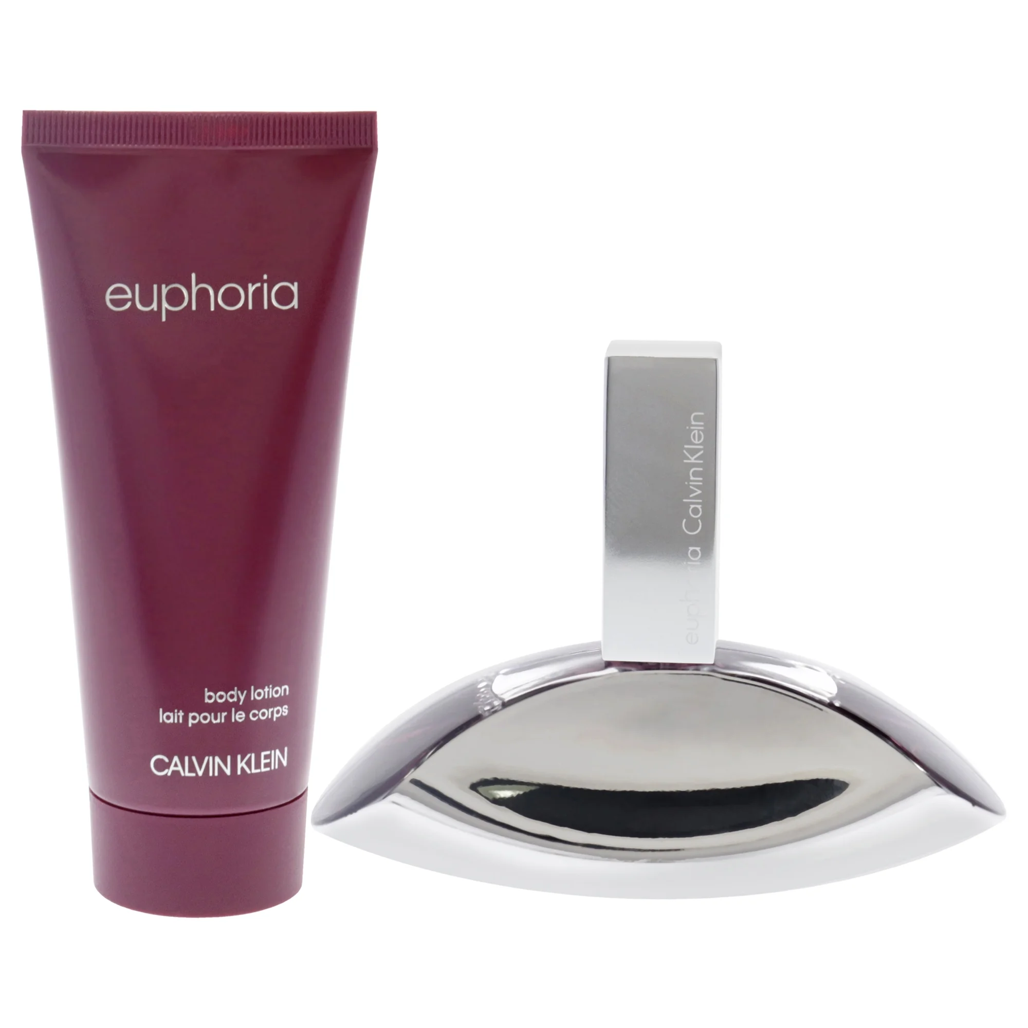 Calvin Klein Euphoria , 2 Pc Gift Set 1.7oz EDP Spray, 3.4oz Sensual Skin Lotion