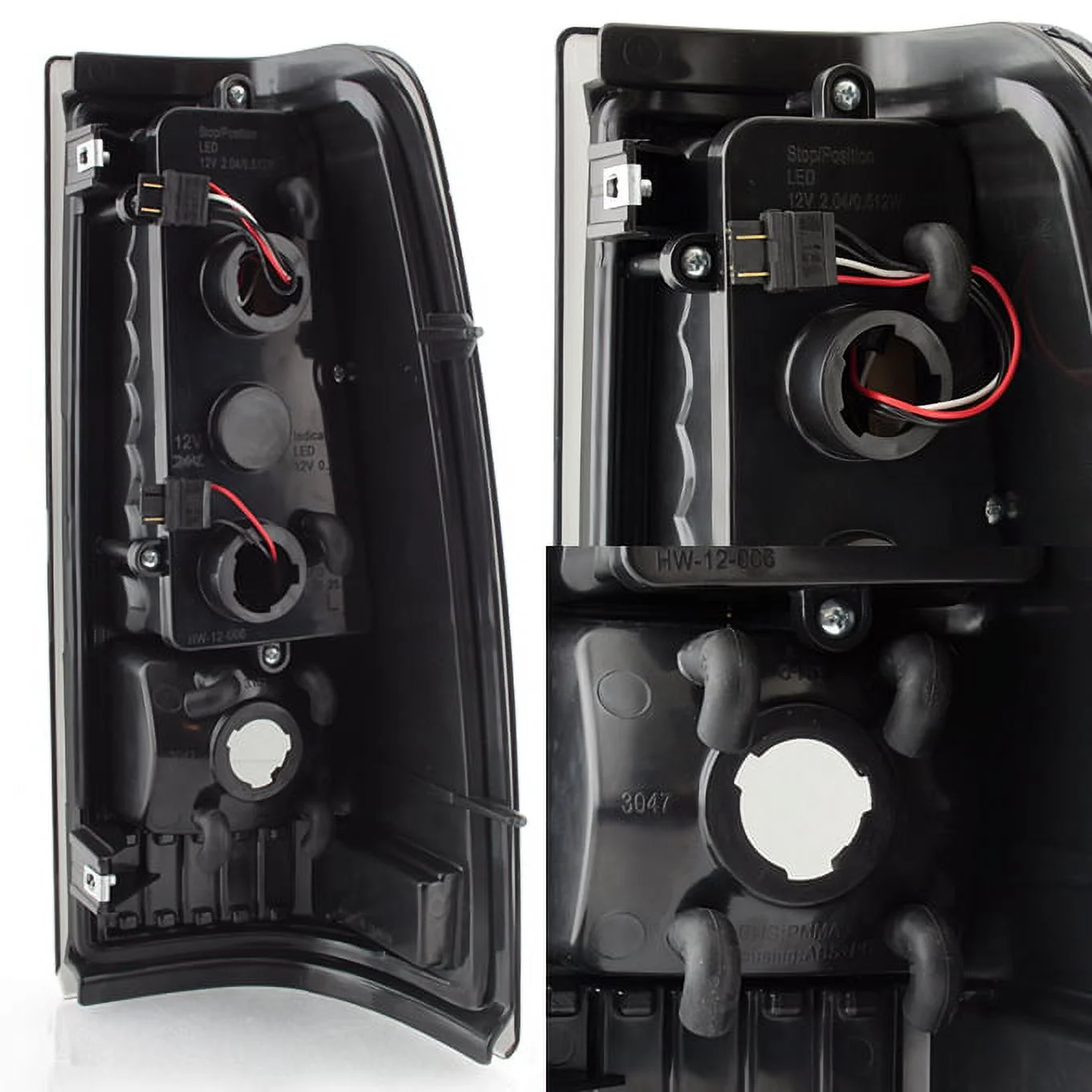 AKKON - For 99-02 Chevy Silverado 09-03 GMC Sierra Pickup Truck Black Smoked G2 LED Tail Lights Brake Lamps Replacement